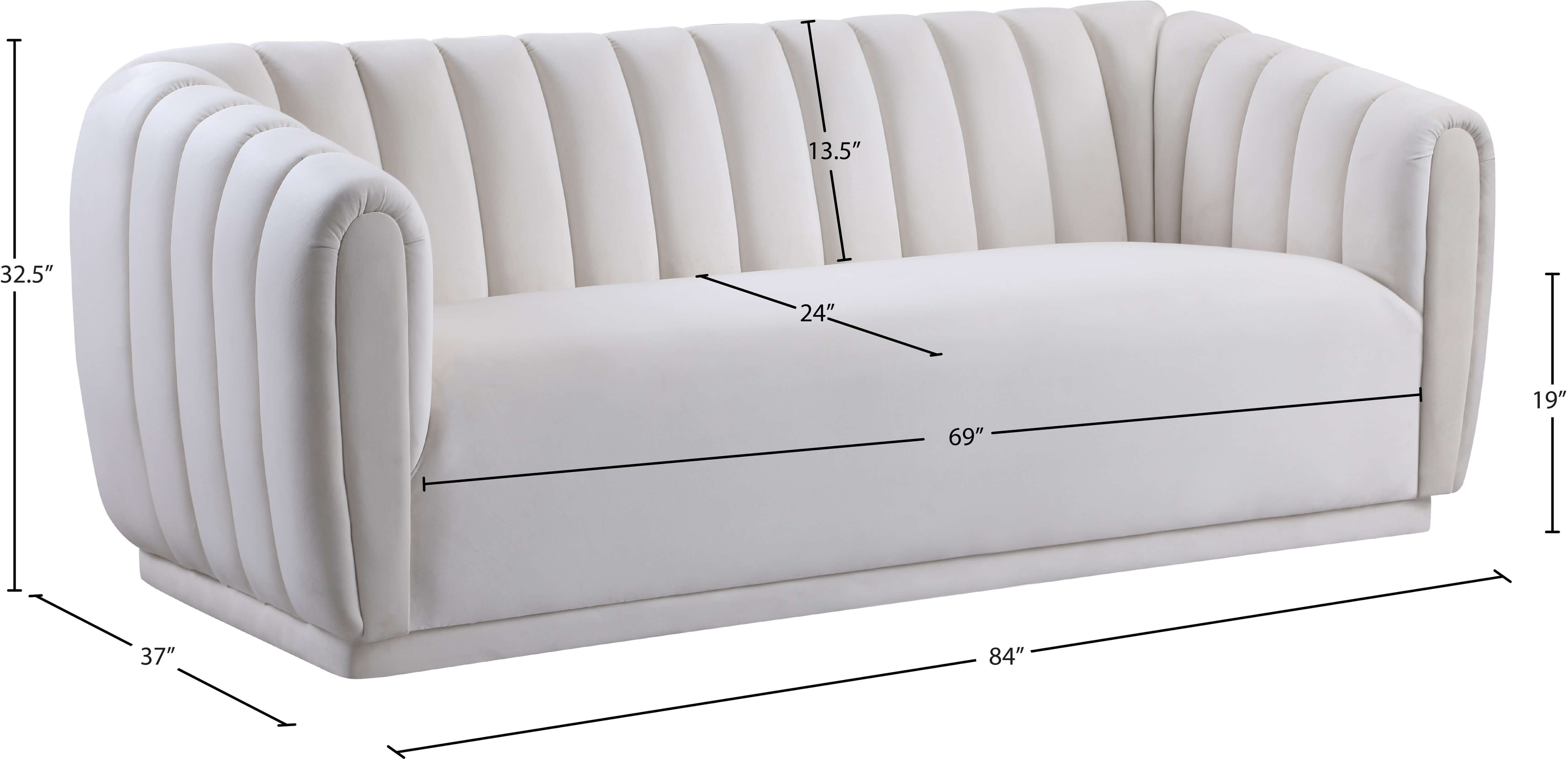 Dixie Velvet Sofa