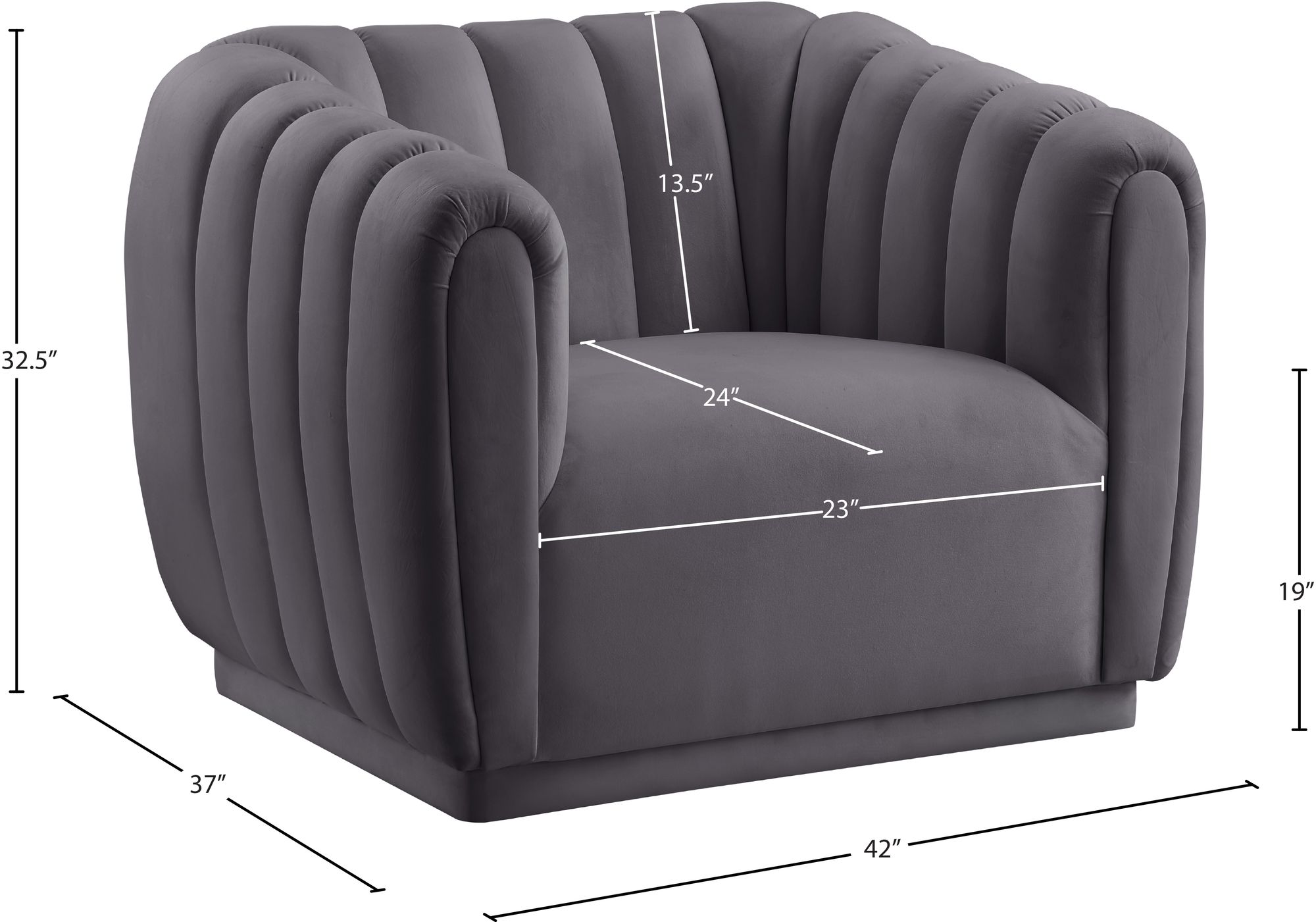 Dixie Velvet Chair