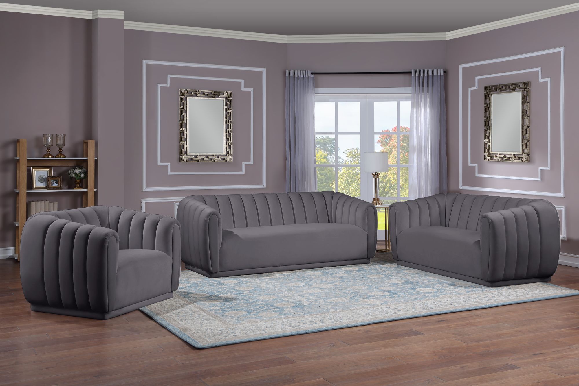 Dixie Velvet Loveseat