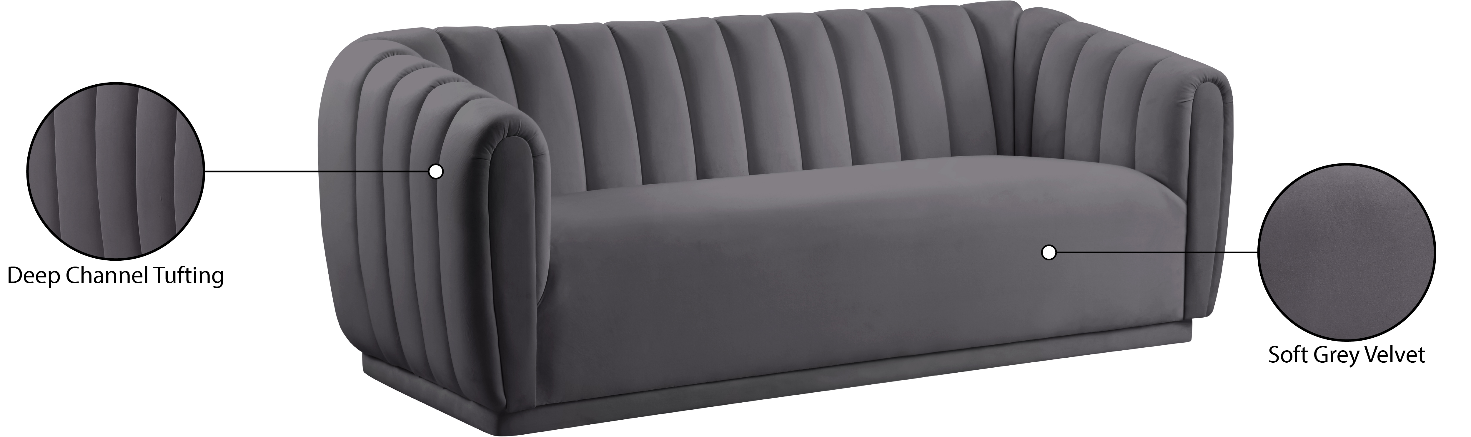 Dixie Velvet Sofa