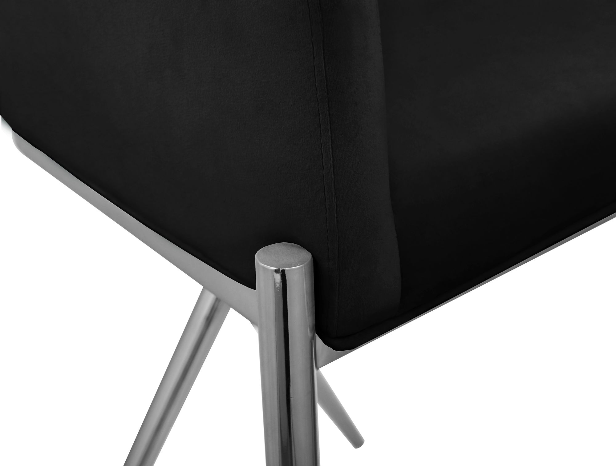 Xavier Counter Stool with Chrome Metal Legs