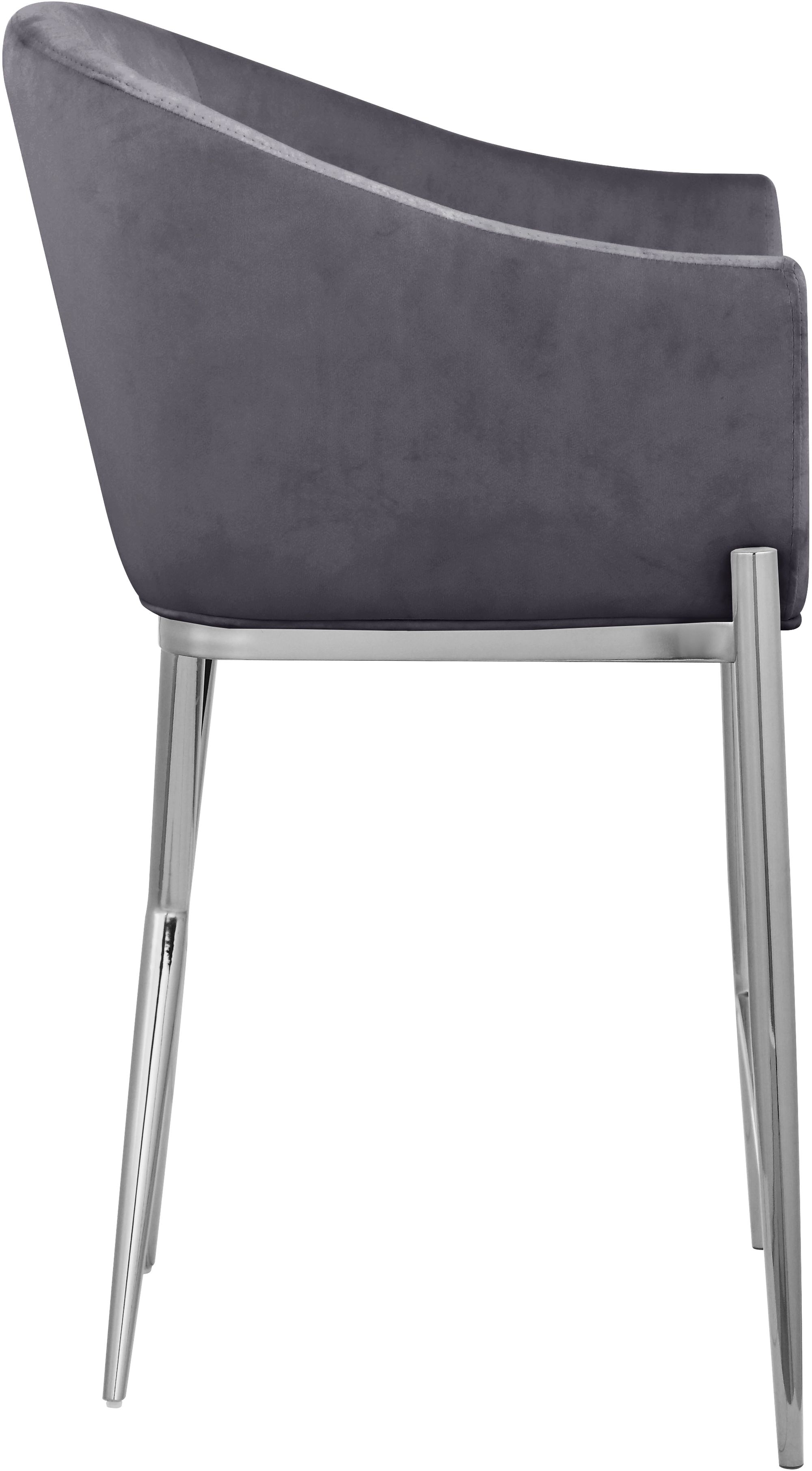 Xavier Counter Stool with Chrome Metal Legs