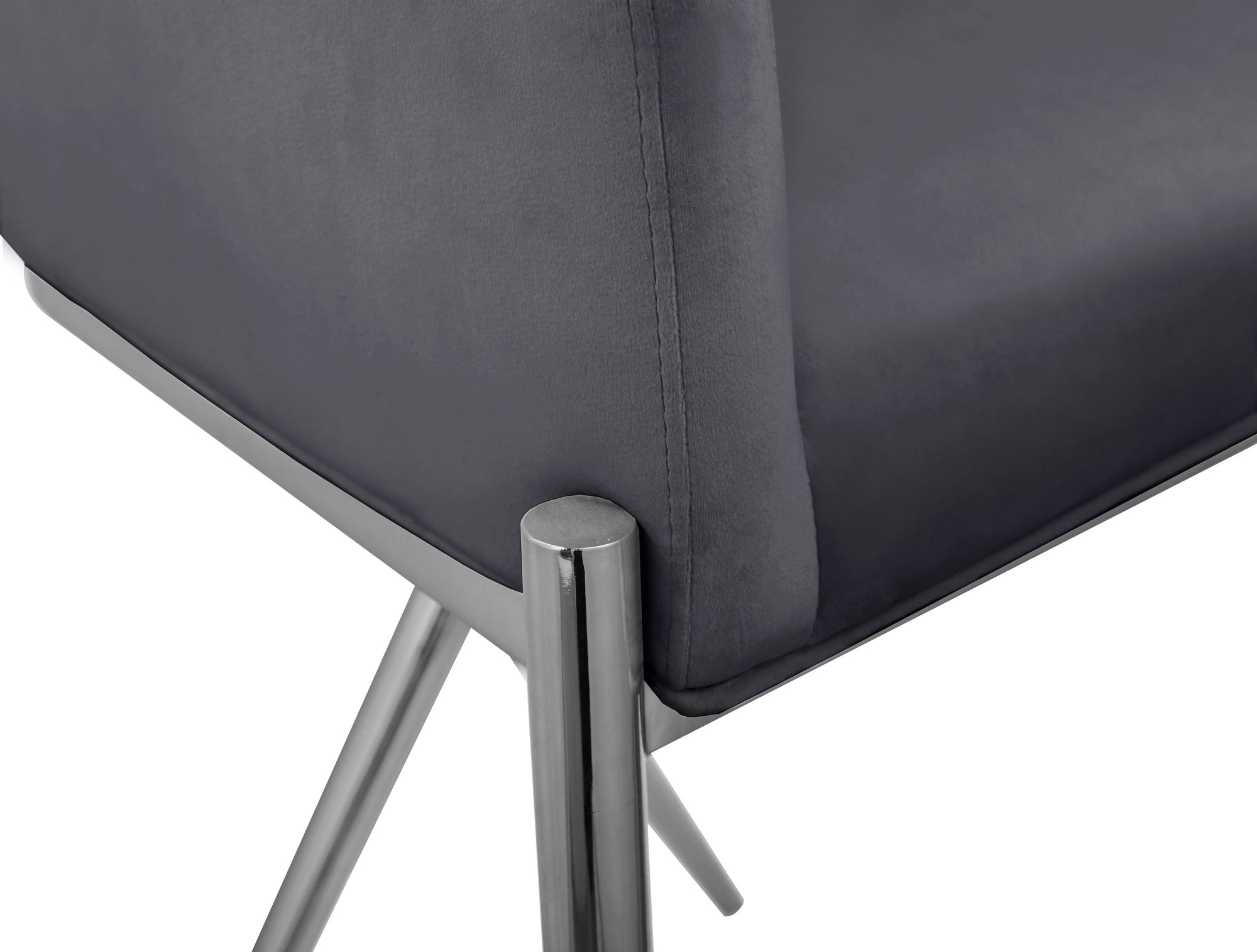 Xavier Counter Stool with Chrome Metal Legs