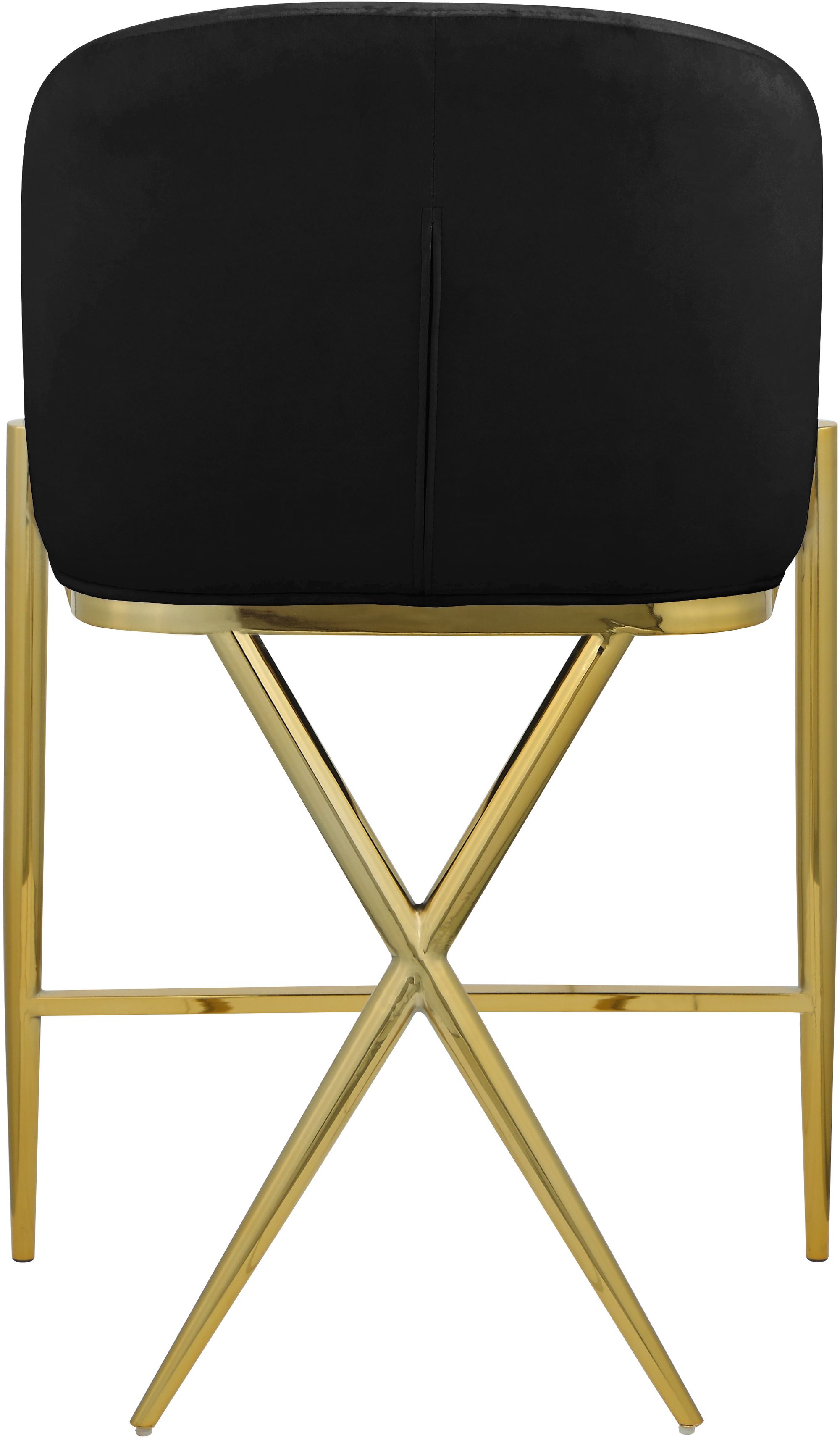 Xavier Counter Stool with Gold Metal Legs
