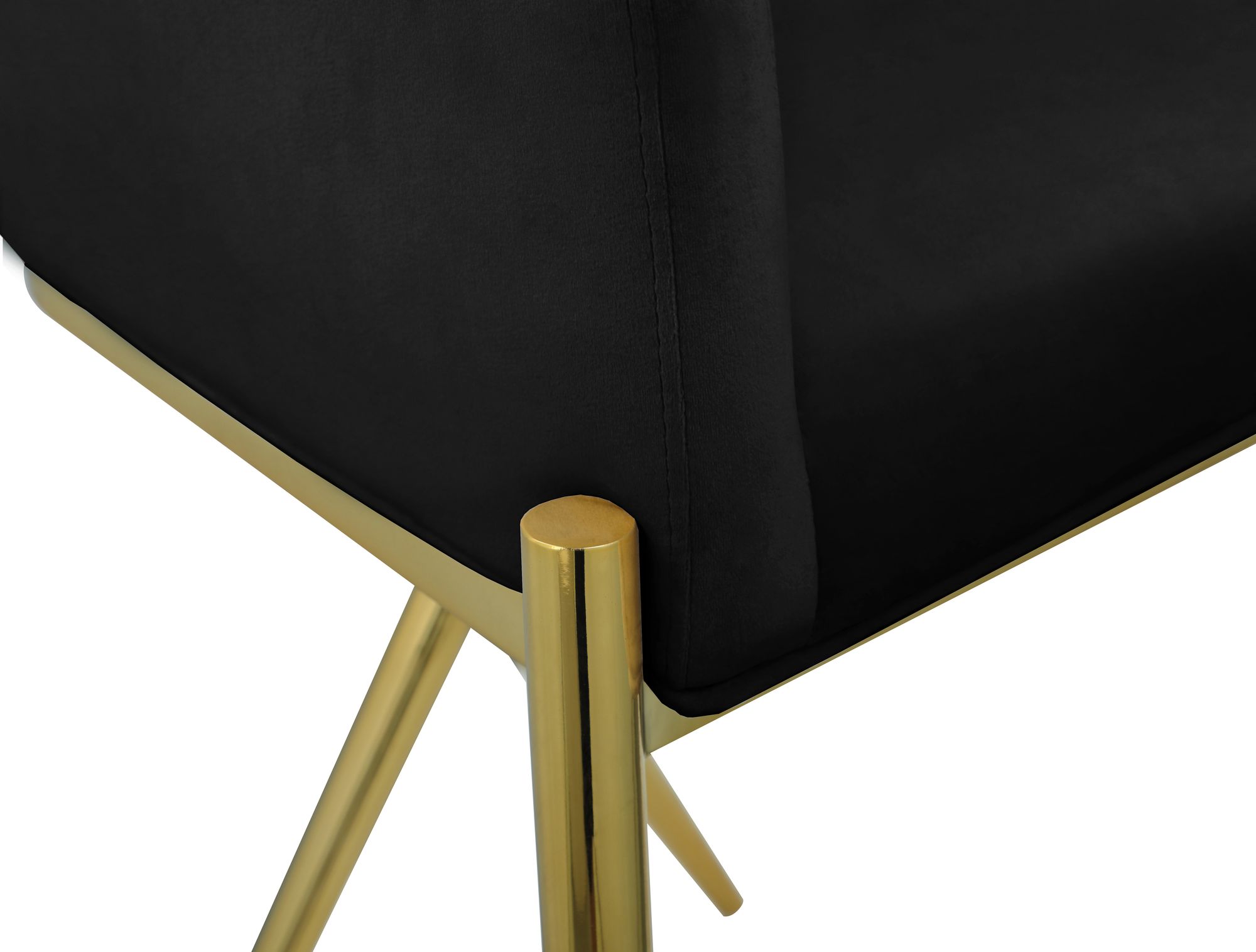 Xavier Counter Stool with Gold Metal Legs