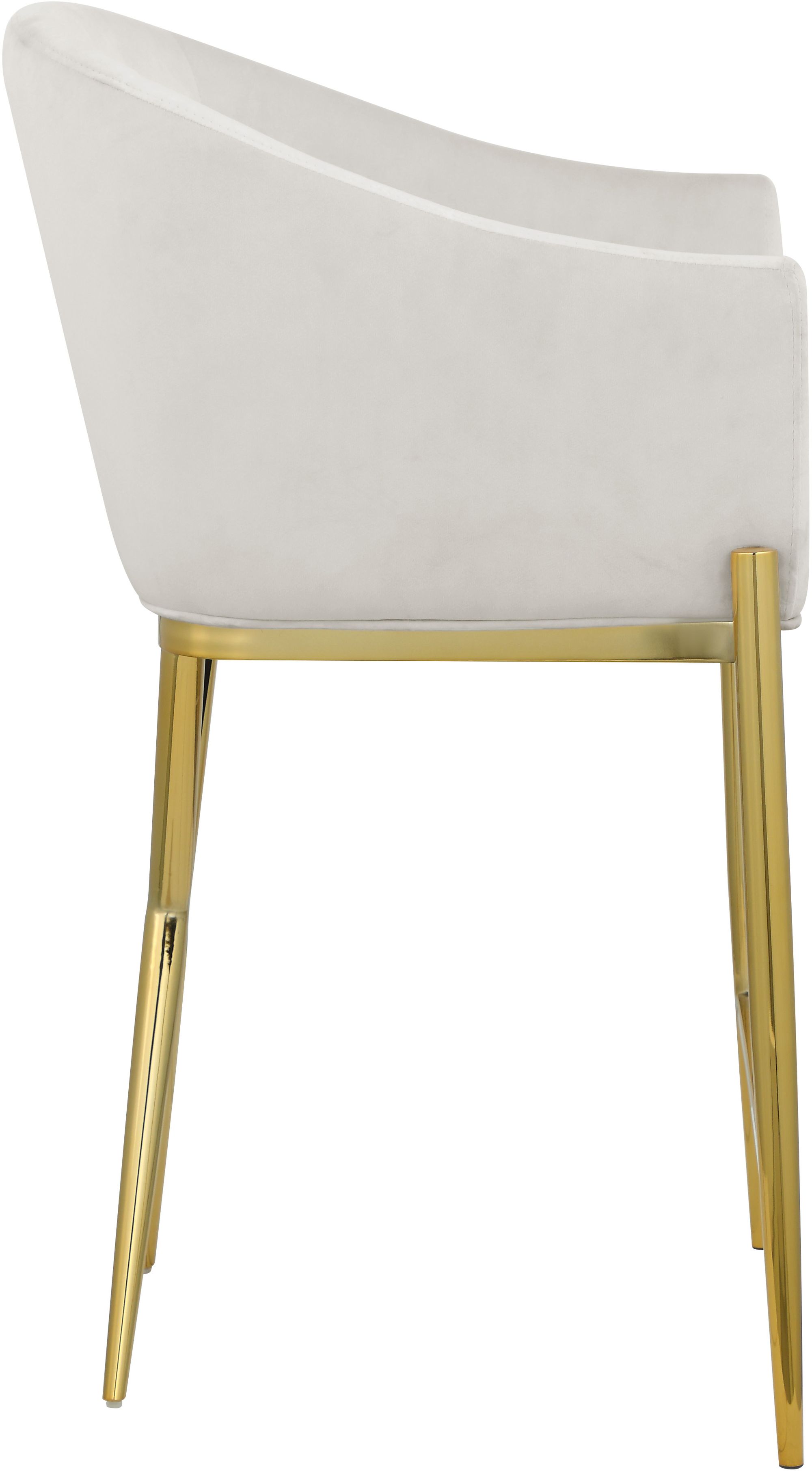 Xavier Counter Stool with Gold Metal Legs