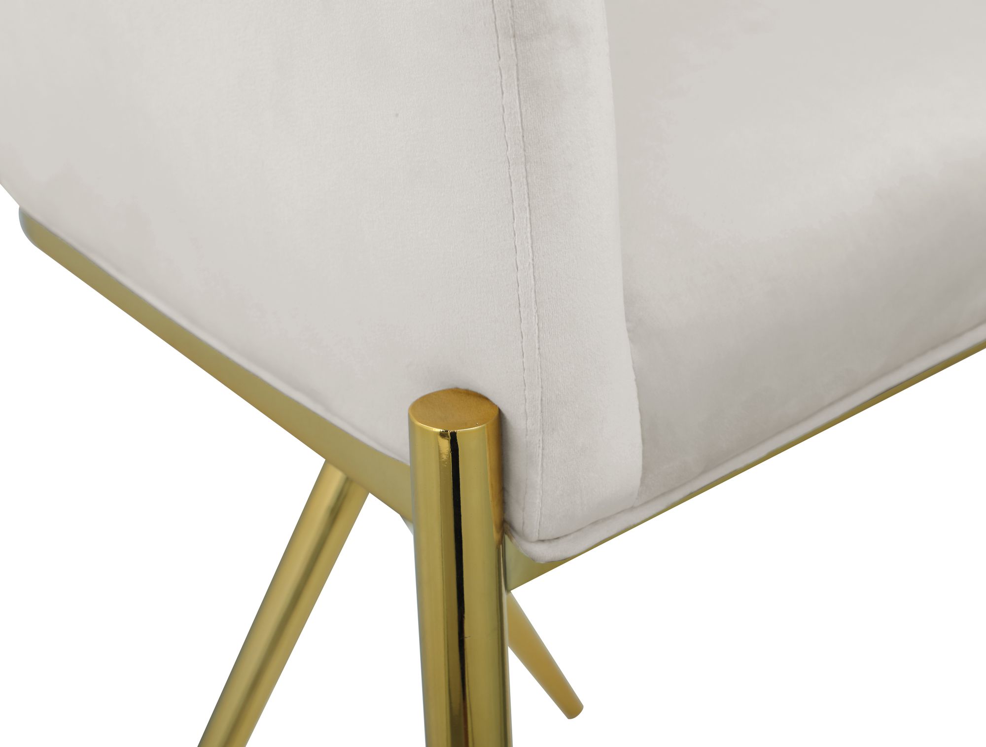 Xavier Counter Stool with Gold Metal Legs