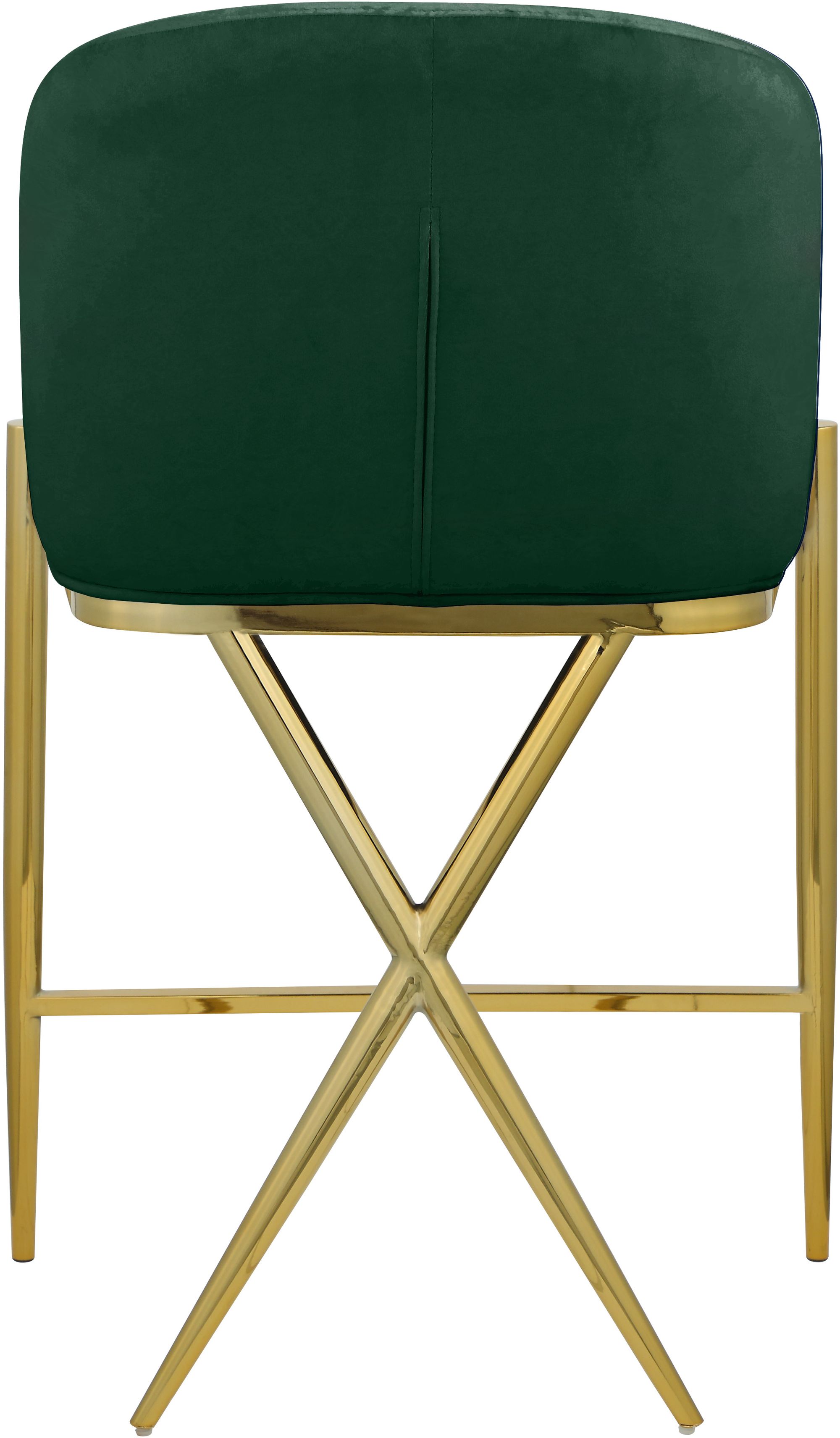 Xavier Counter Stool with Gold Metal Legs