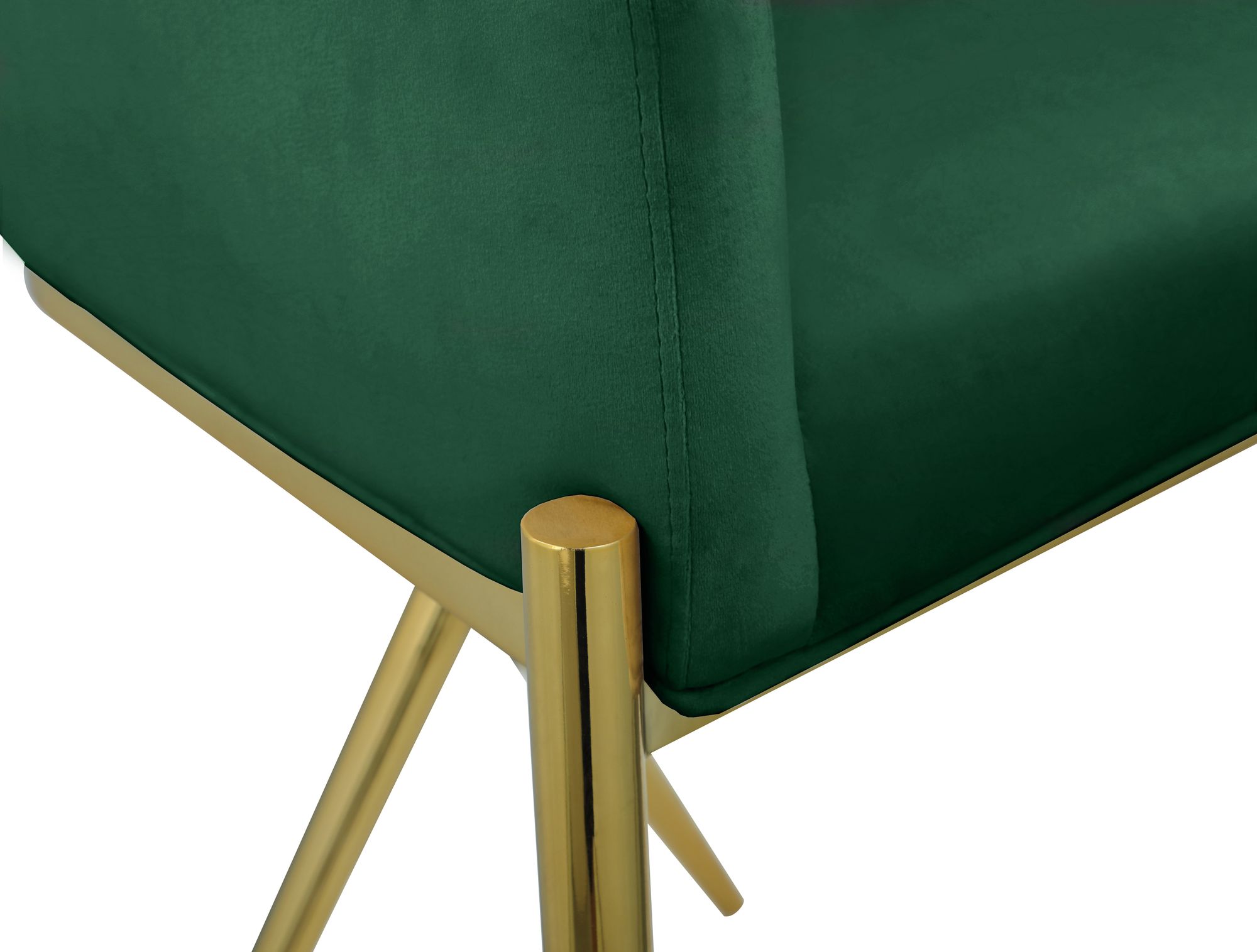 Xavier Counter Stool with Gold Metal Legs