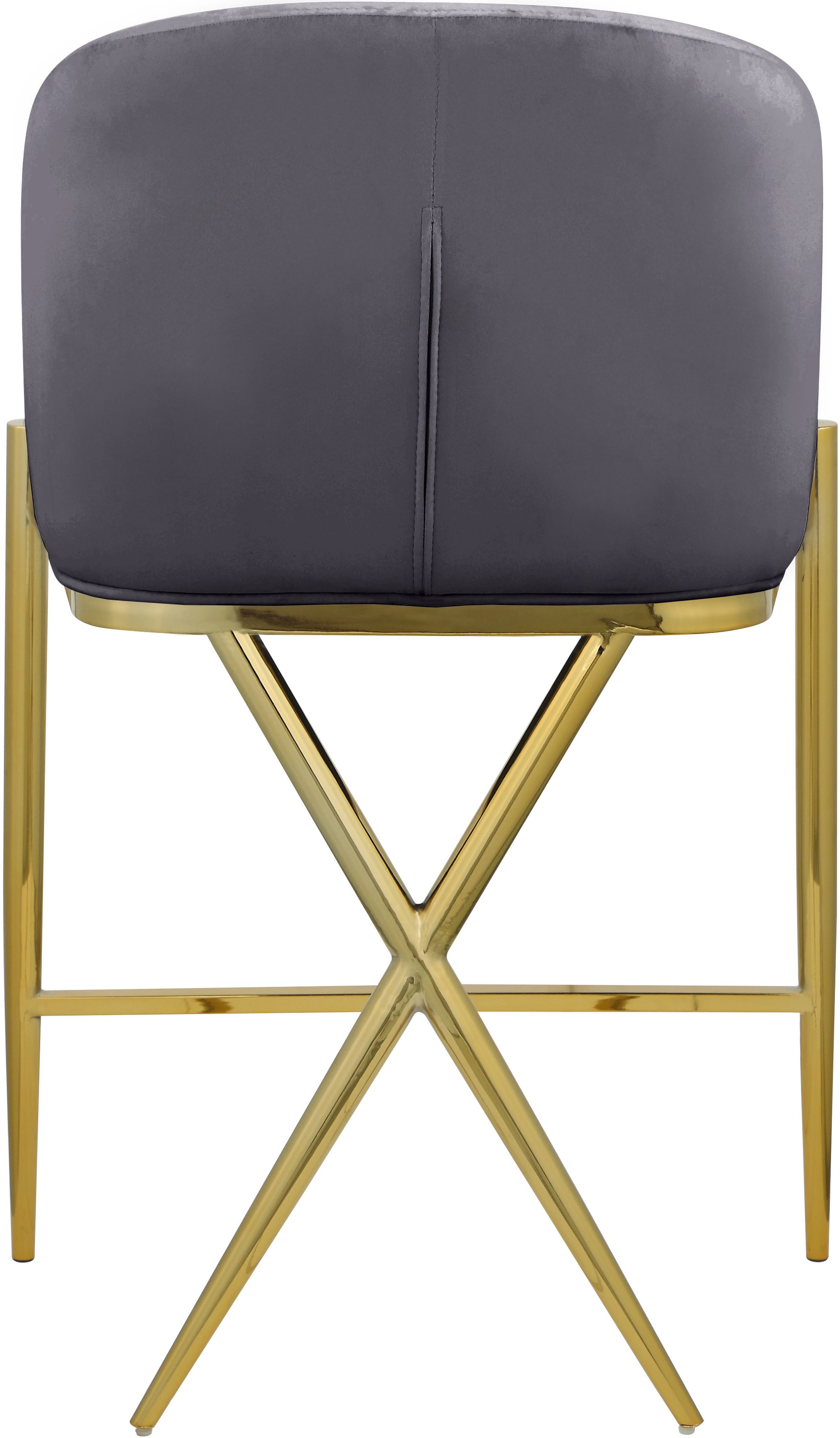 Xavier Counter Stool with Gold Metal Legs