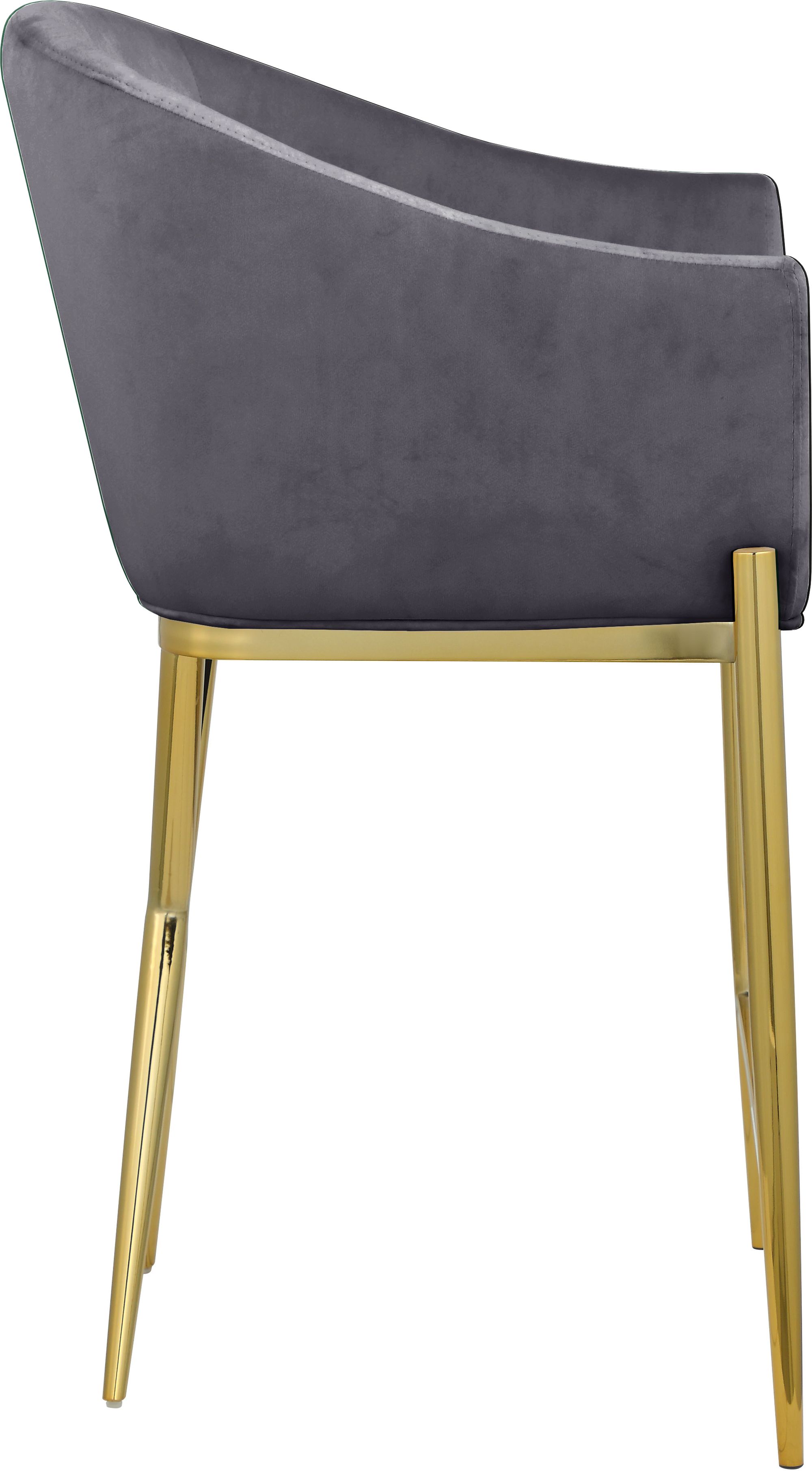 Xavier Counter Stool with Gold Metal Legs