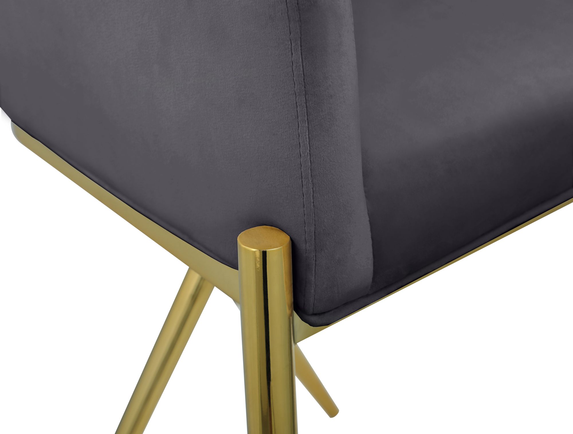Xavier Counter Stool with Gold Metal Legs