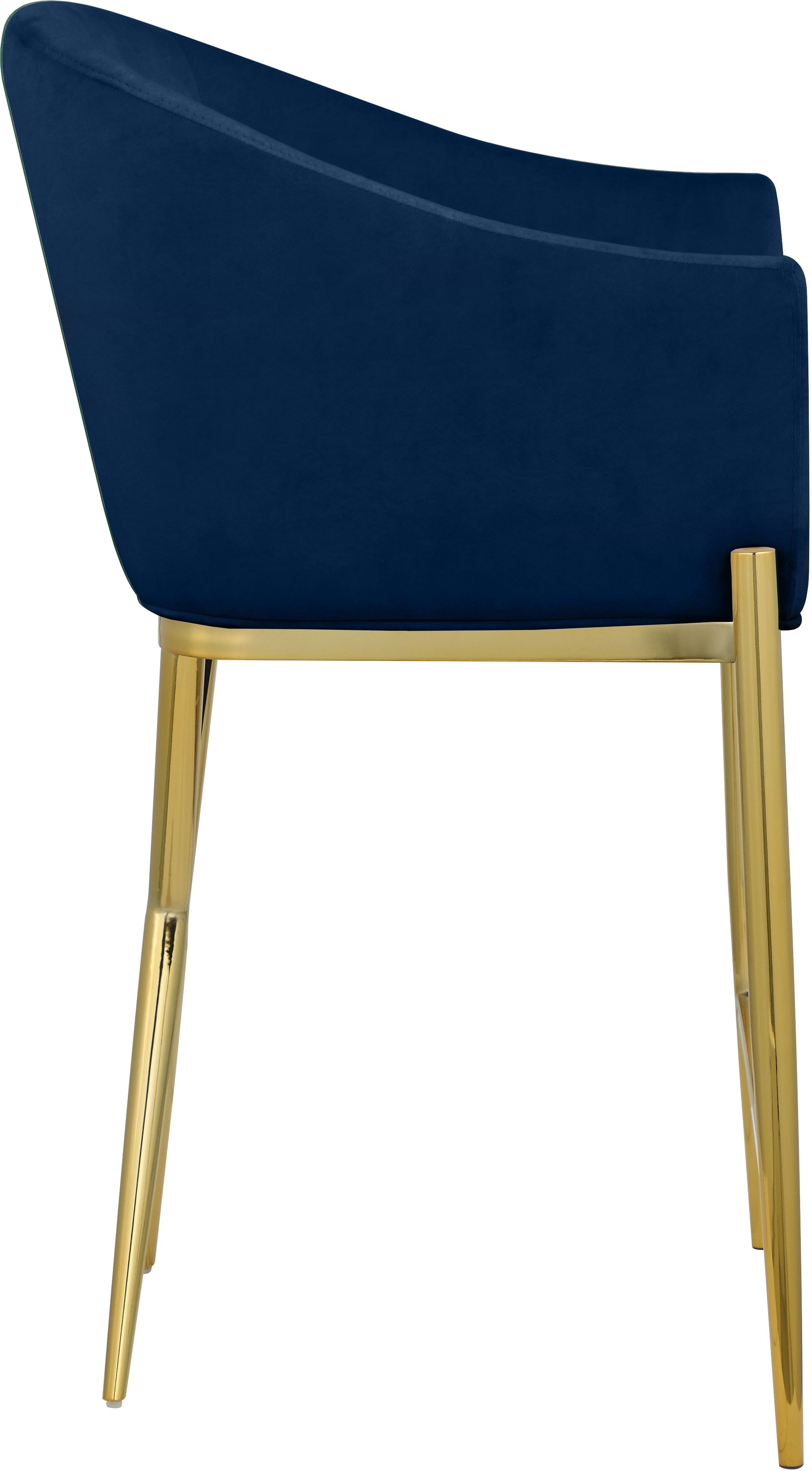 Xavier Counter Stool with Gold Metal Legs