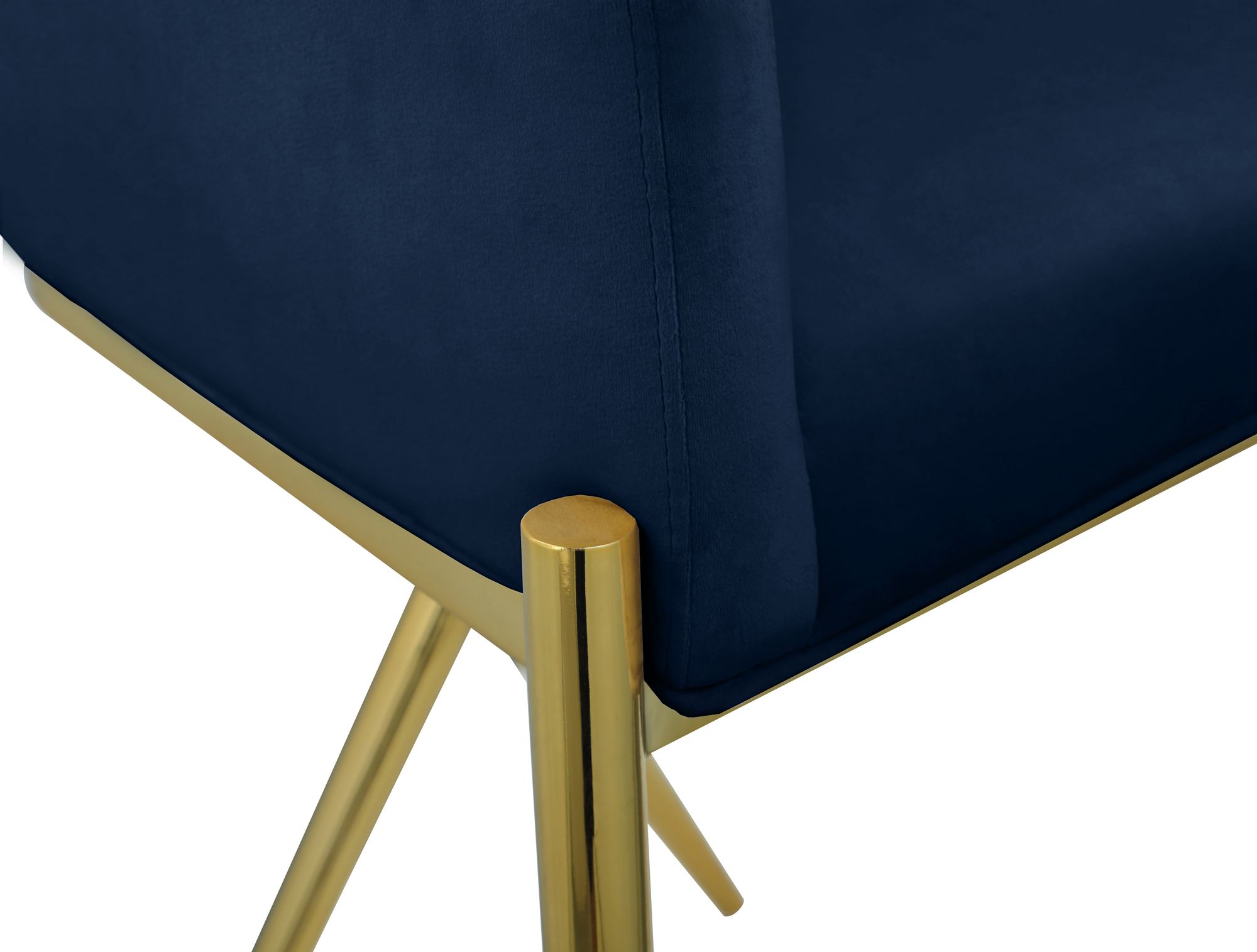 Xavier Counter Stool with Gold Metal Legs