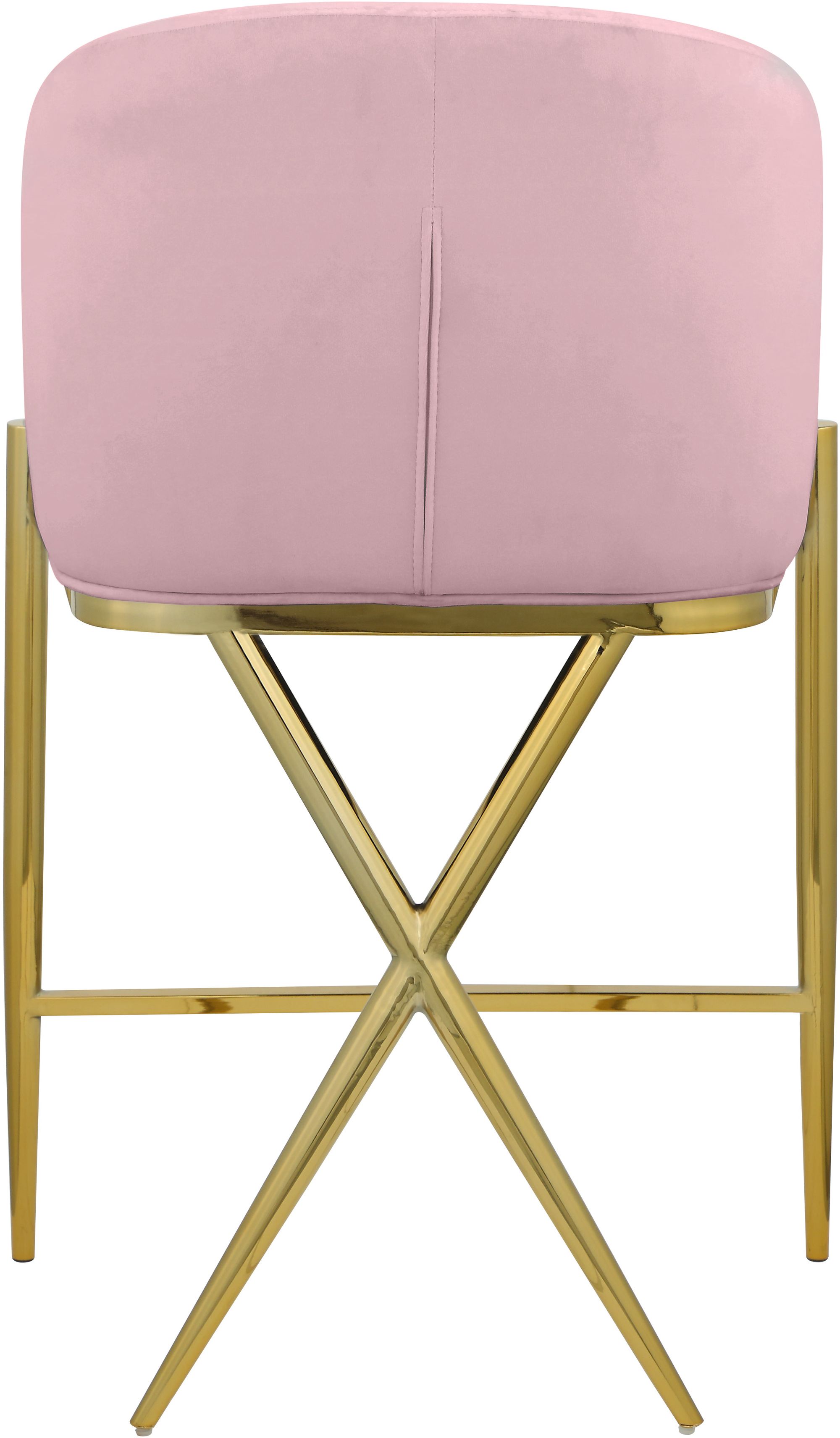 Xavier Counter Stool with Gold Metal Legs