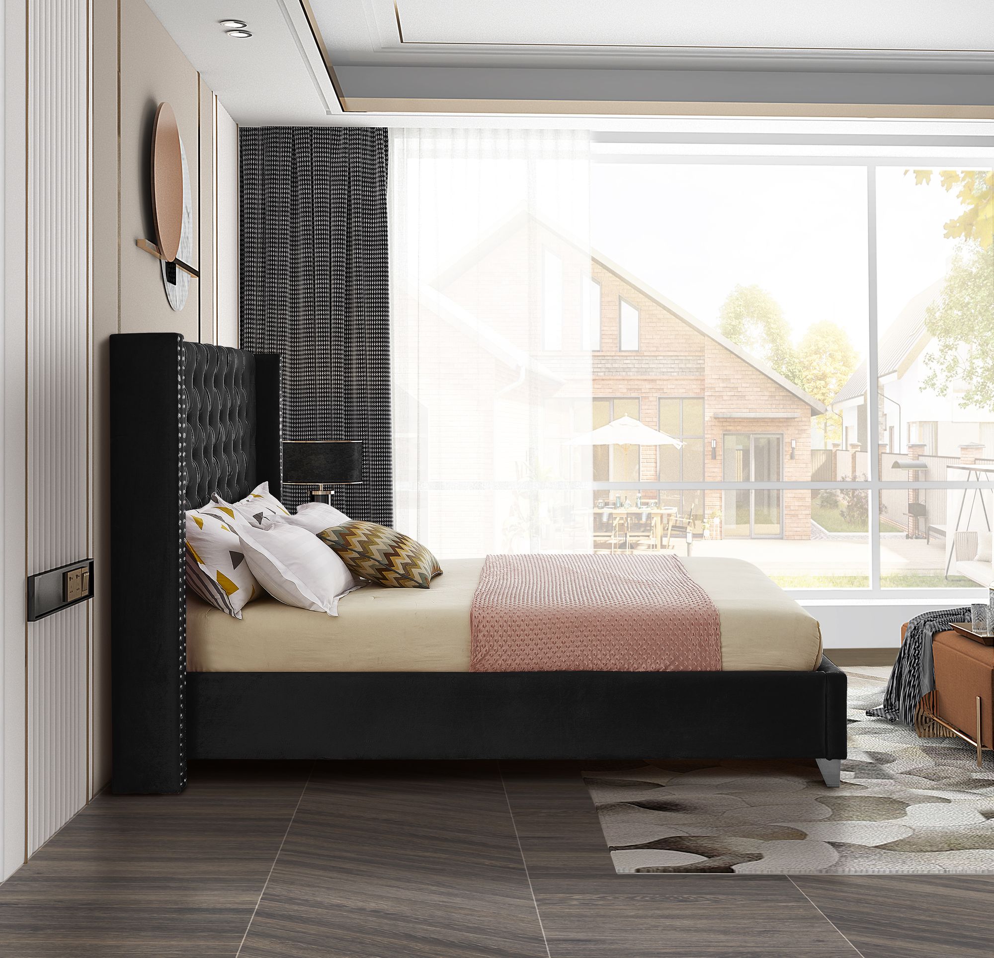 Aiden Velvet Bed
