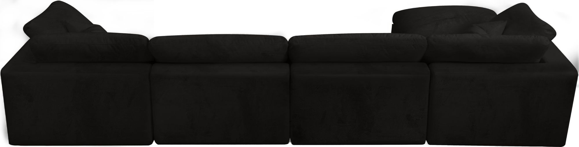 Cozy 158" 5-Piece Velvet Comfort Modular Sectional