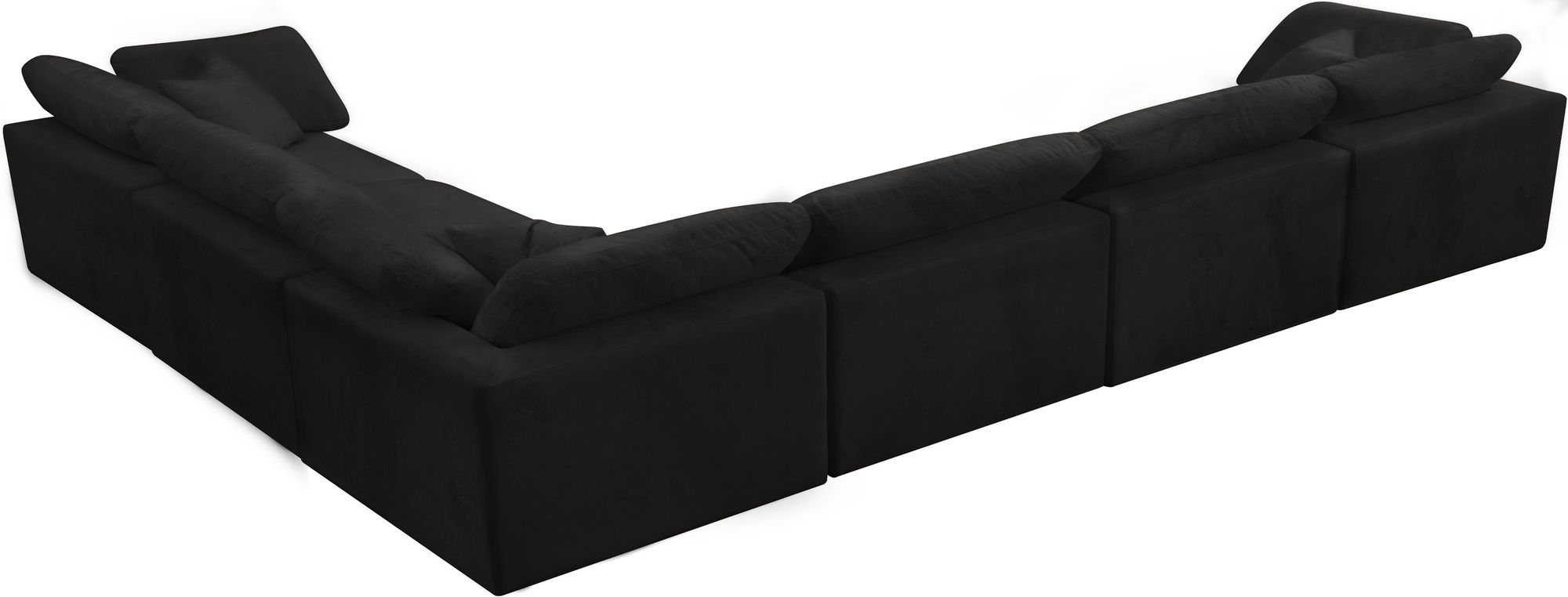 Cozy 158" 6-Piece Velvet Comfort Modular Sectional