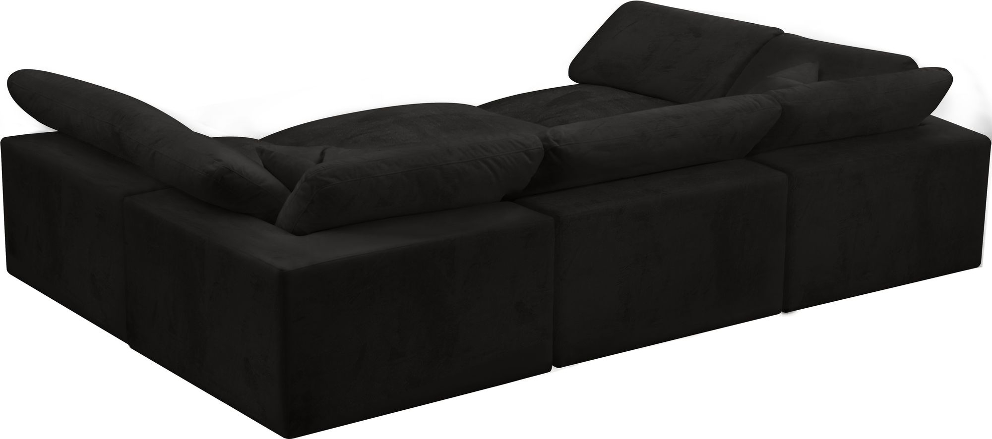 Cozy 119" 6-Piece Velvet Comfort Modular Sectional