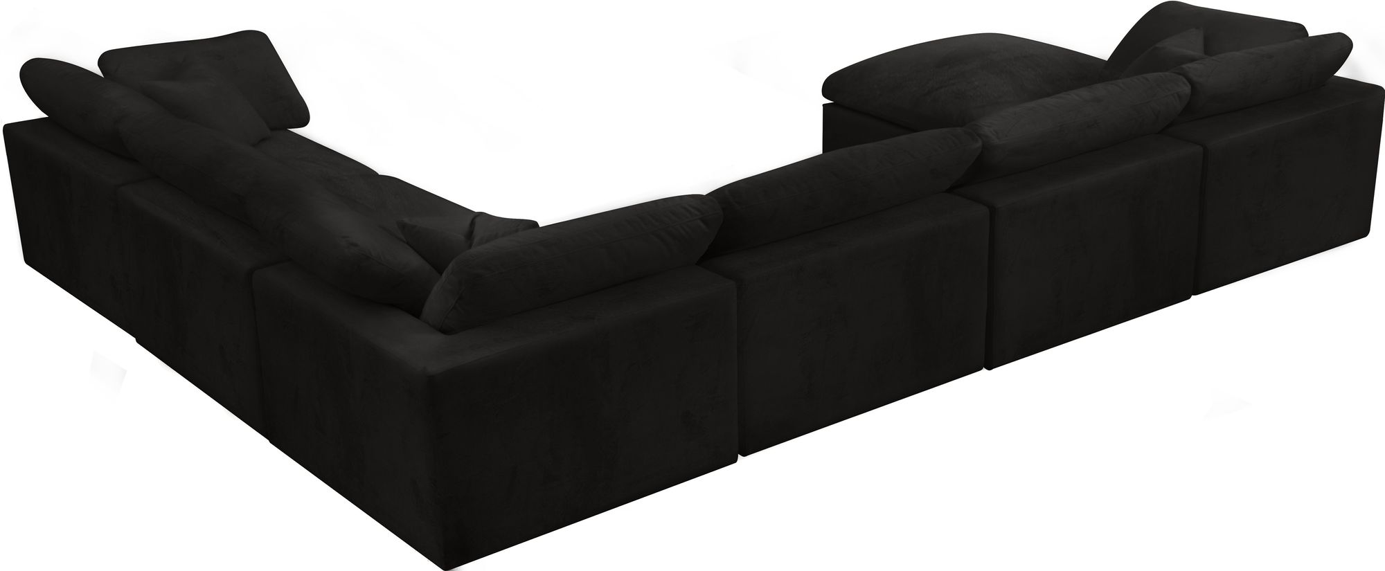 Cozy 158" 7-Piece Velvet Comfort Modular Sectional