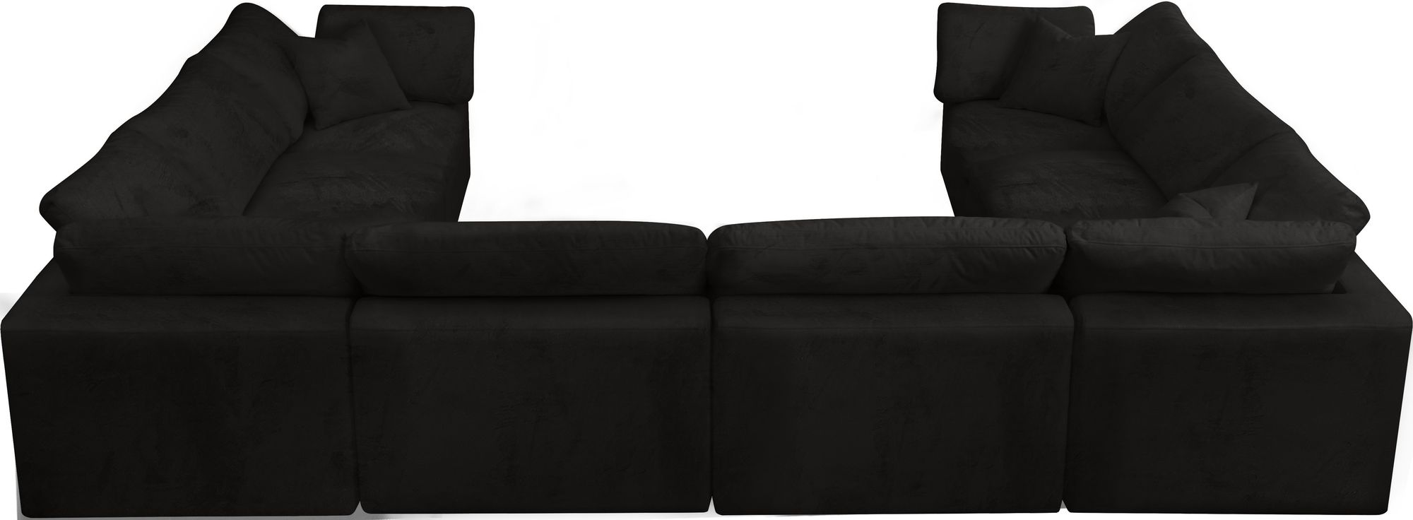 Cozy 158" 8-Piece Velvet Comfort Modular Sectional