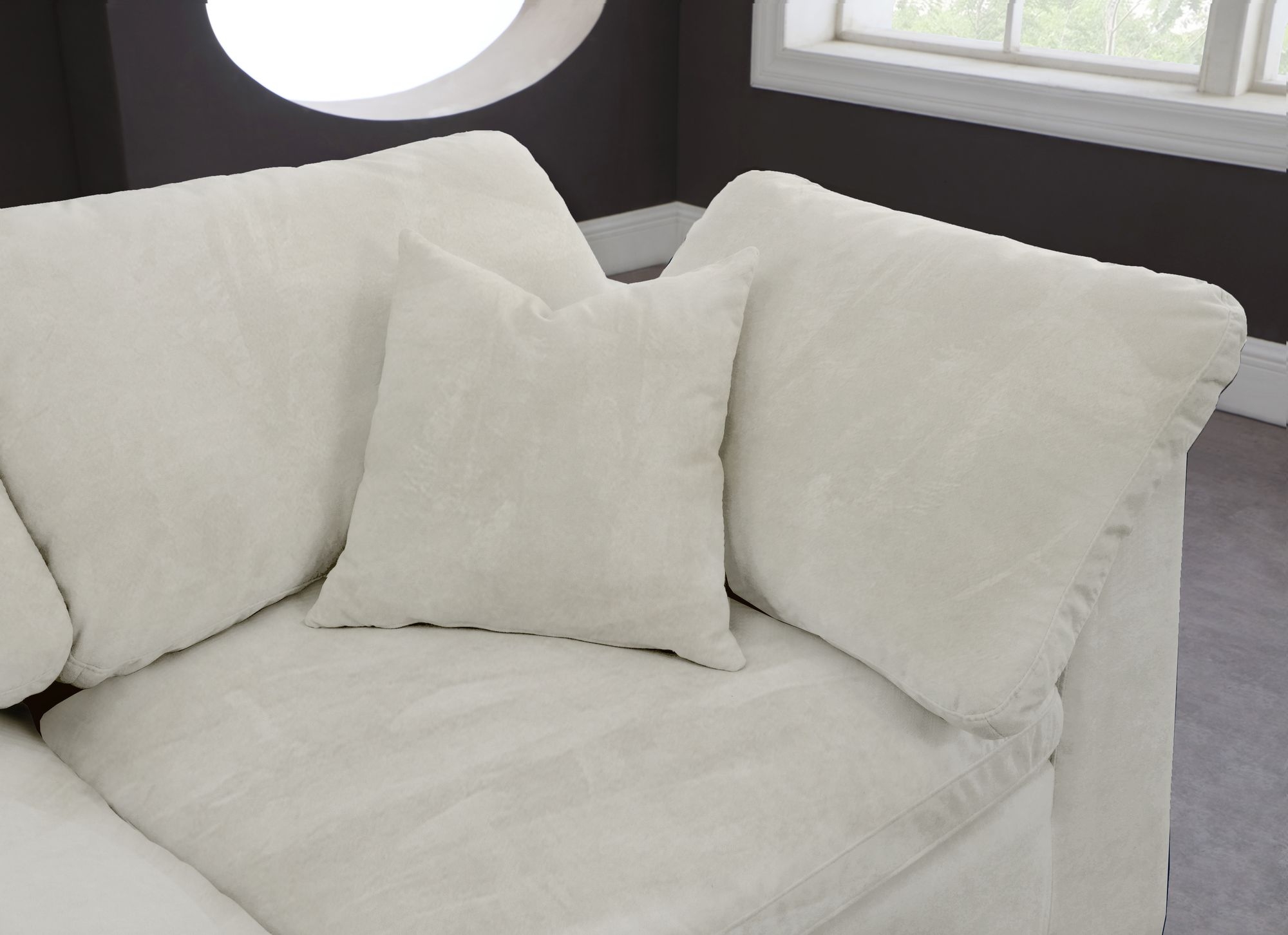 Cozy 80" Velvet Comfort Modular Sofa