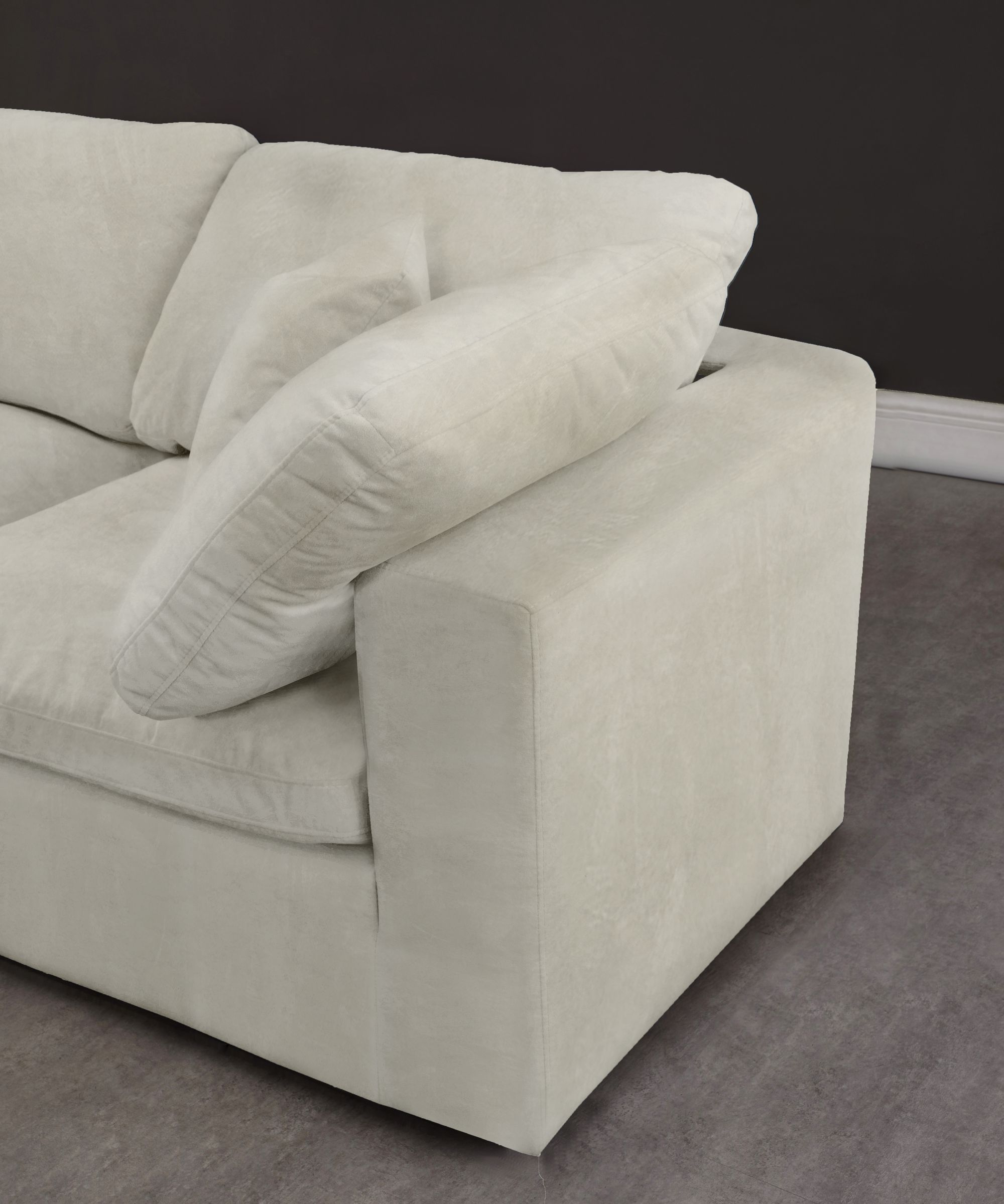 Cozy 80" Velvet Comfort Modular Sofa
