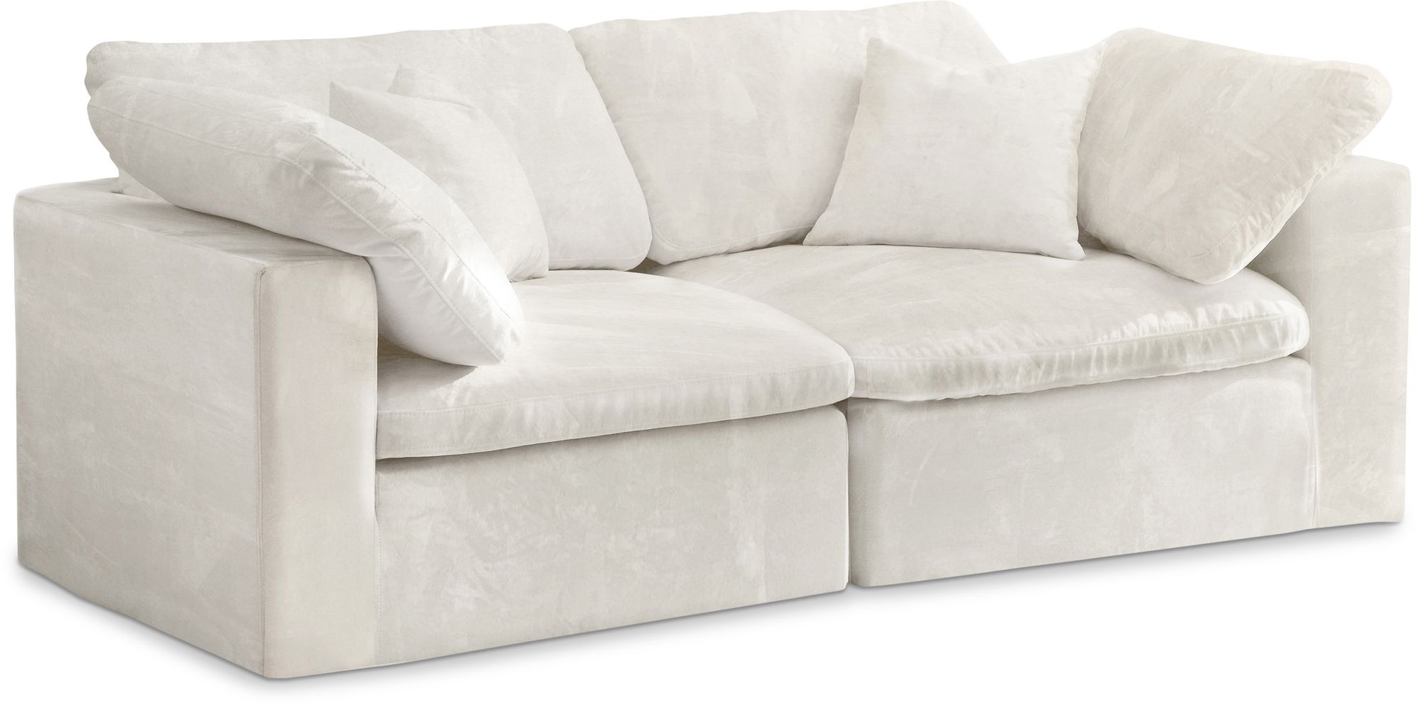 Cozy 80" Velvet Comfort Modular Sofa