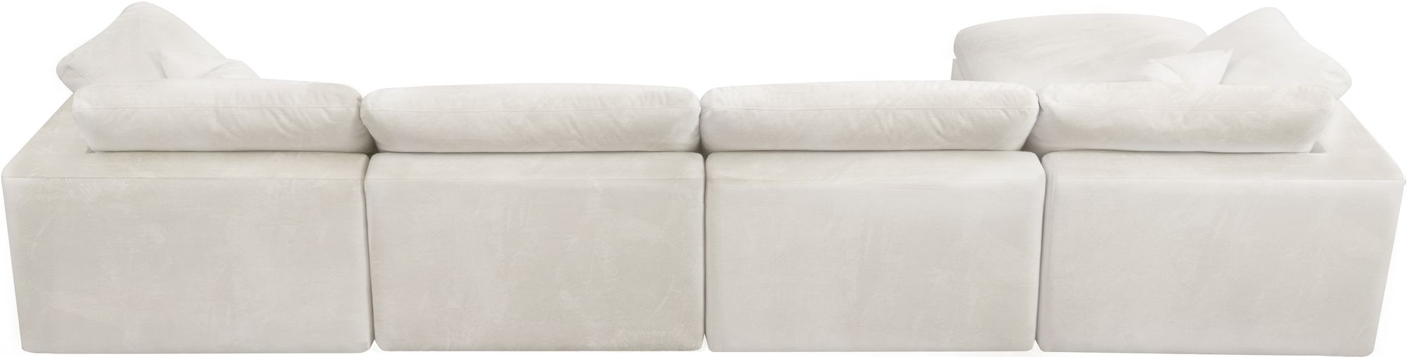 Cozy 158" 5-Piece Velvet Comfort Modular Sectional