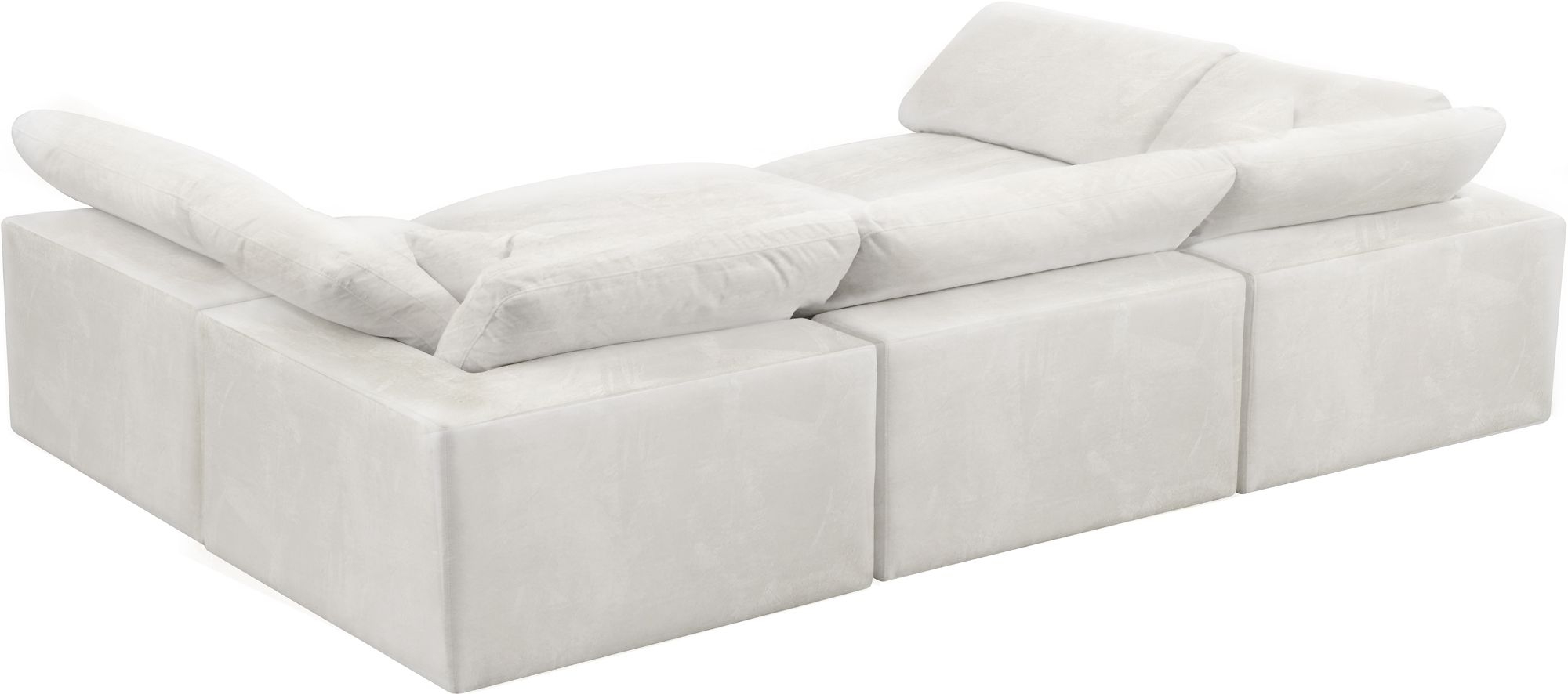 Cozy 119" 6-Piece Velvet Comfort Modular Sectional