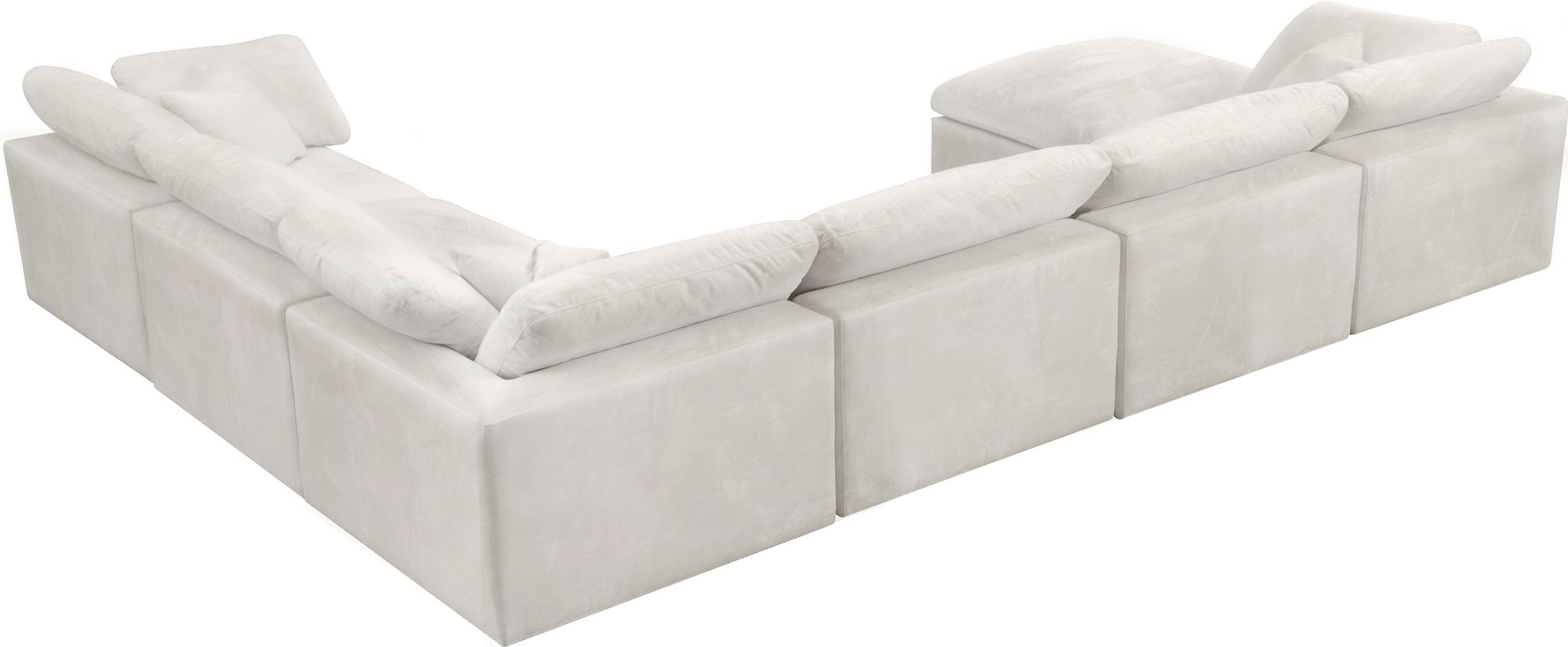 Cozy 158" 7-Piece Velvet Comfort Modular Sectional