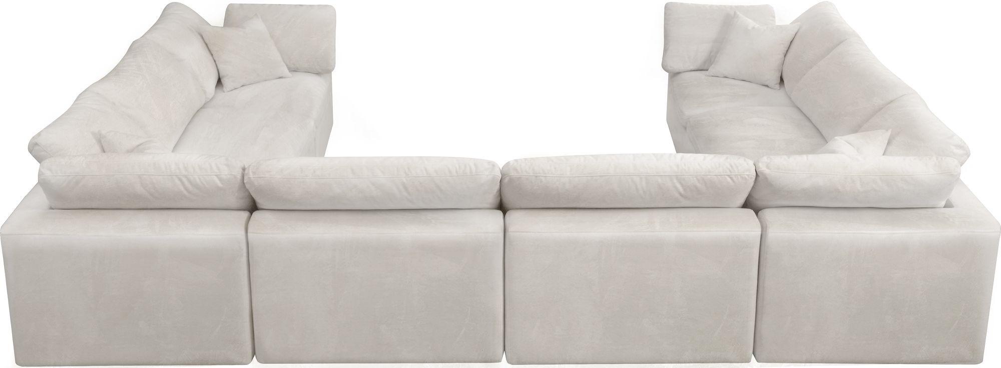 Cozy 158" 8-Piece Velvet Comfort Modular Sectional