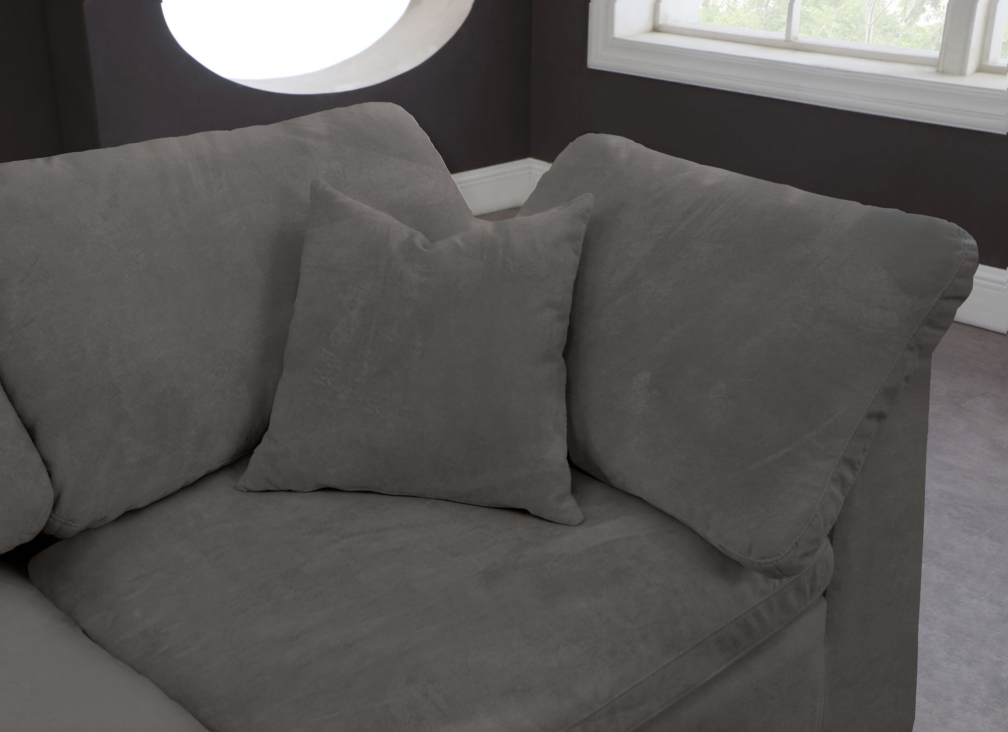 Cozy 119" Velvet Comfort Modular Sofa