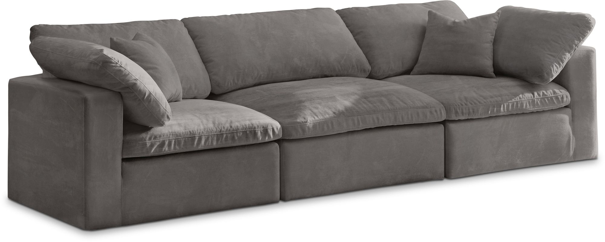 Cozy 119" Velvet Comfort Modular Sofa