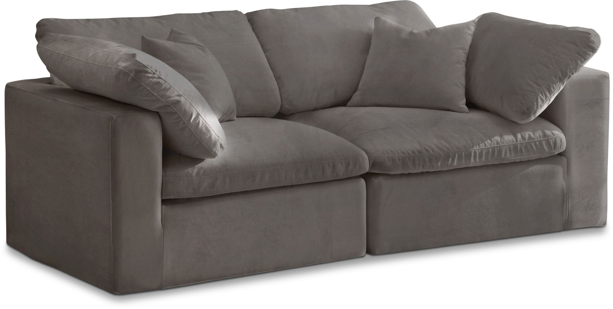 Cozy 80" Velvet Comfort Modular Sofa