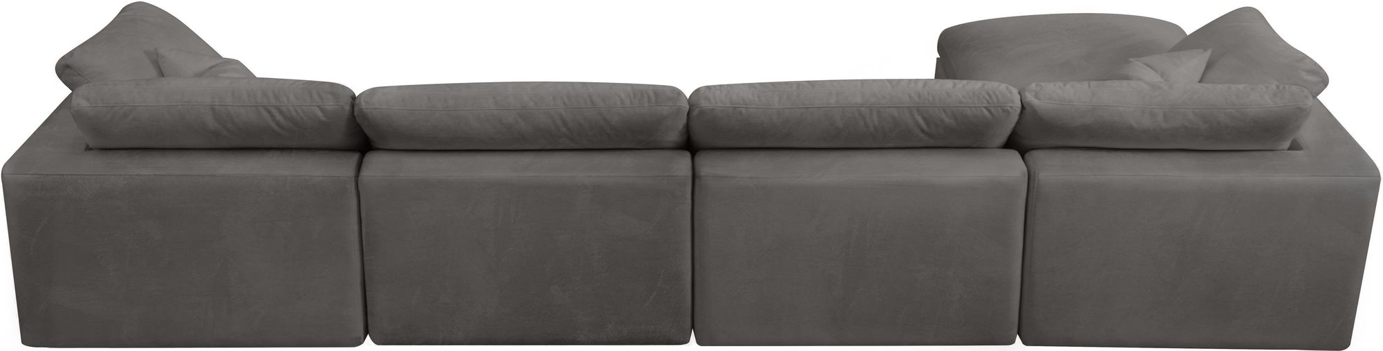 Cozy 158" 5-Piece Velvet Comfort Modular Sectional