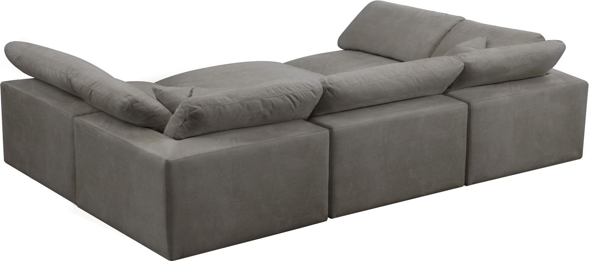 Cozy 119" 6-Piece Velvet Comfort Modular Sectional