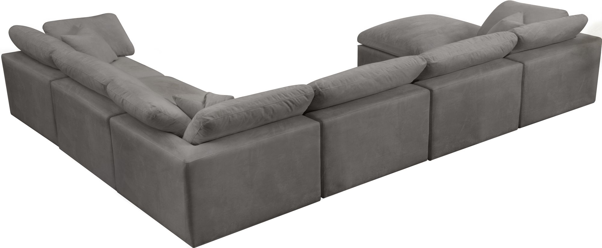 Cozy 158" 7-Piece Velvet Comfort Modular Sectional