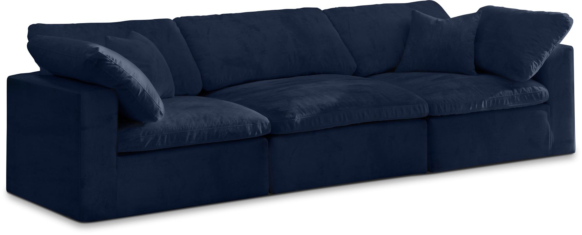 Cozy 119" Velvet Comfort Modular Sofa