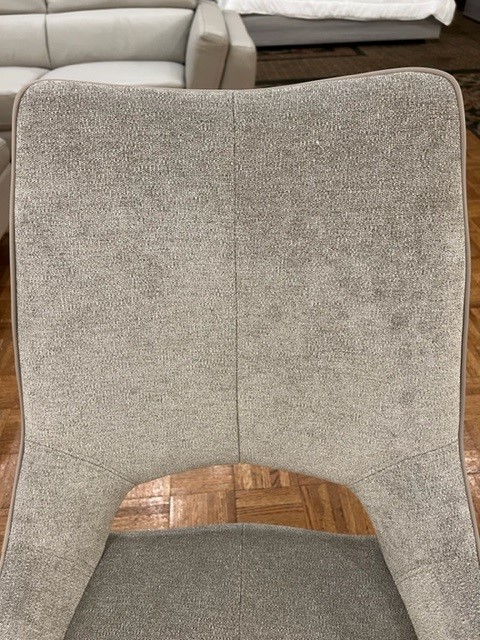 1239 Fabric Eco-Leather Swivel Dining Chair