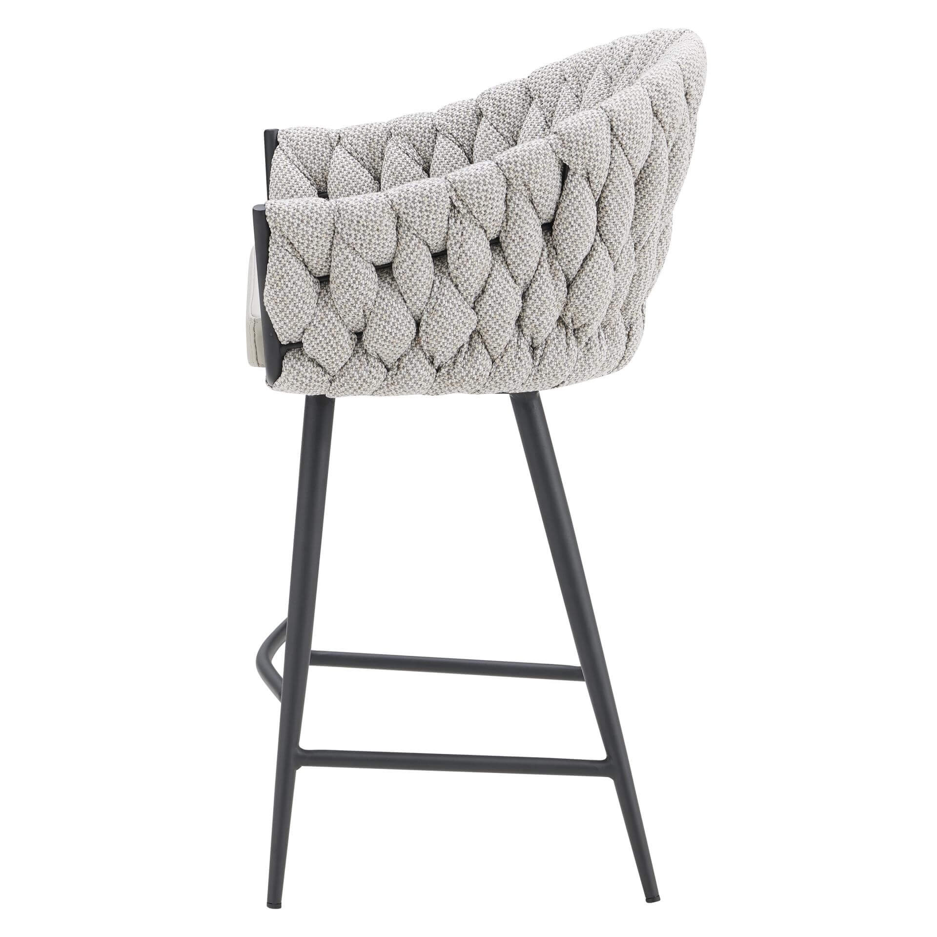Fabian KD Fabric/PU Counter Stool