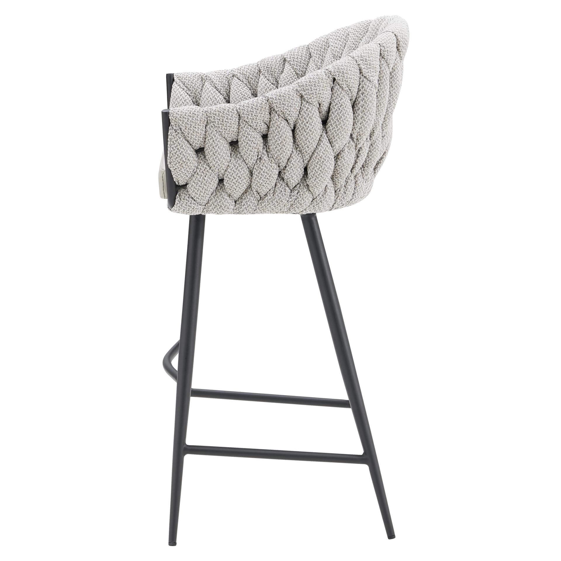 Fabian KD Fabric/PU Barstool