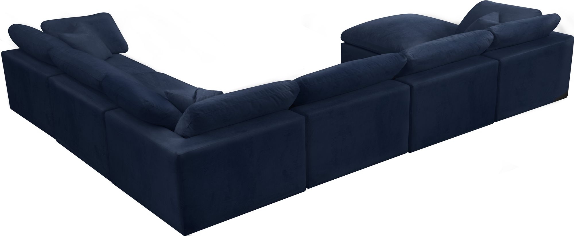 Cozy 158" 7-Piece Velvet Comfort Modular Sectional