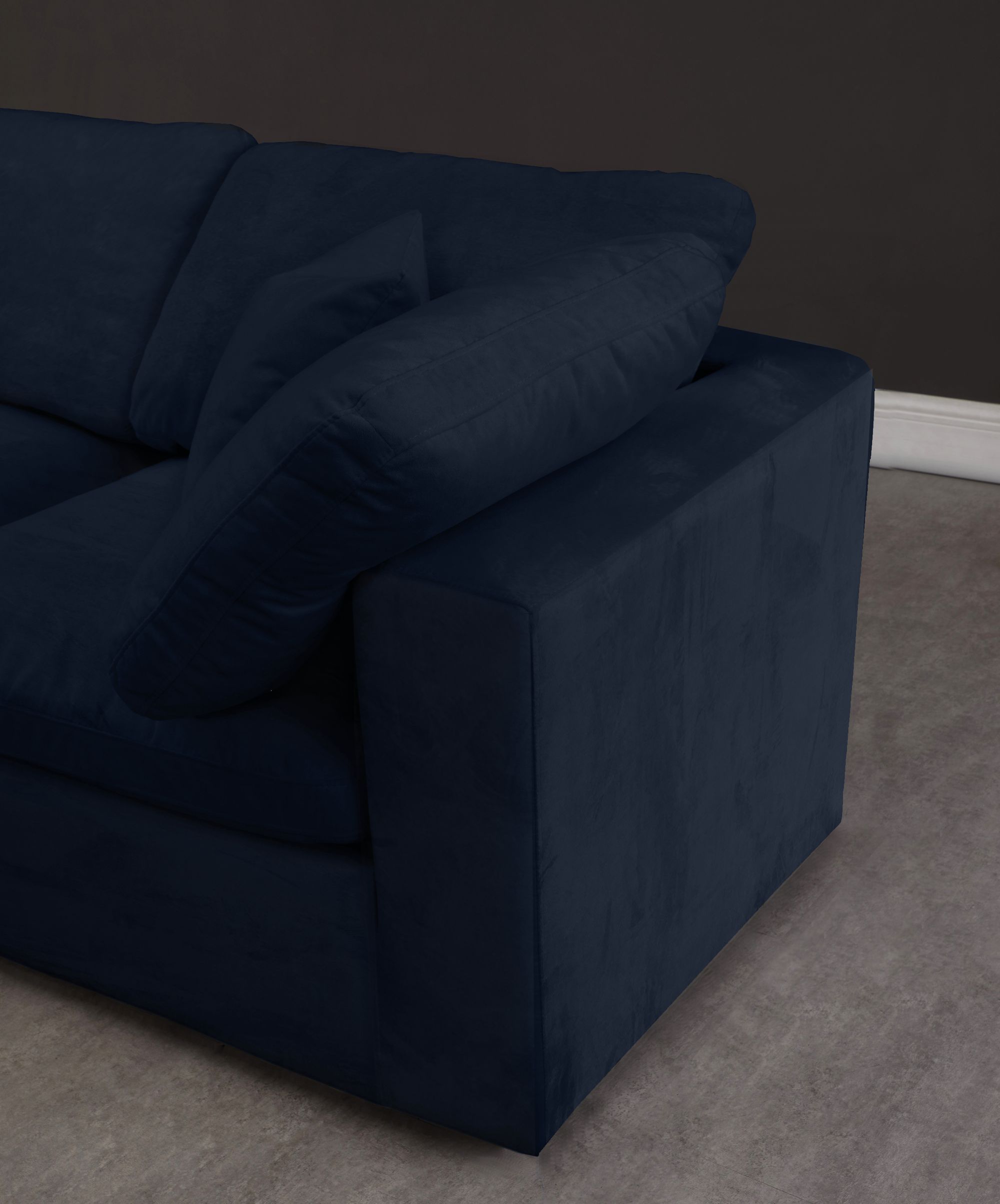 Cozy 158" 7-Piece Velvet Comfort Modular Sectional