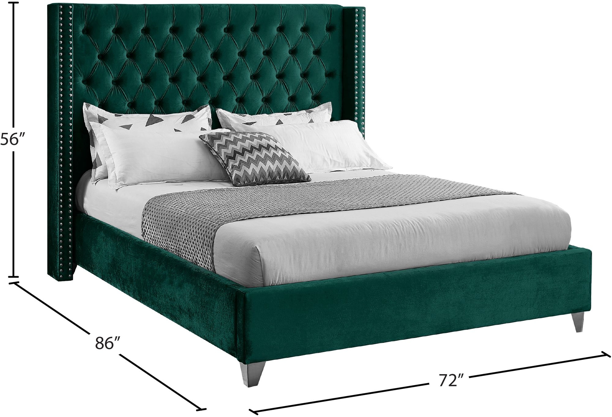 Aiden Velvet Bed