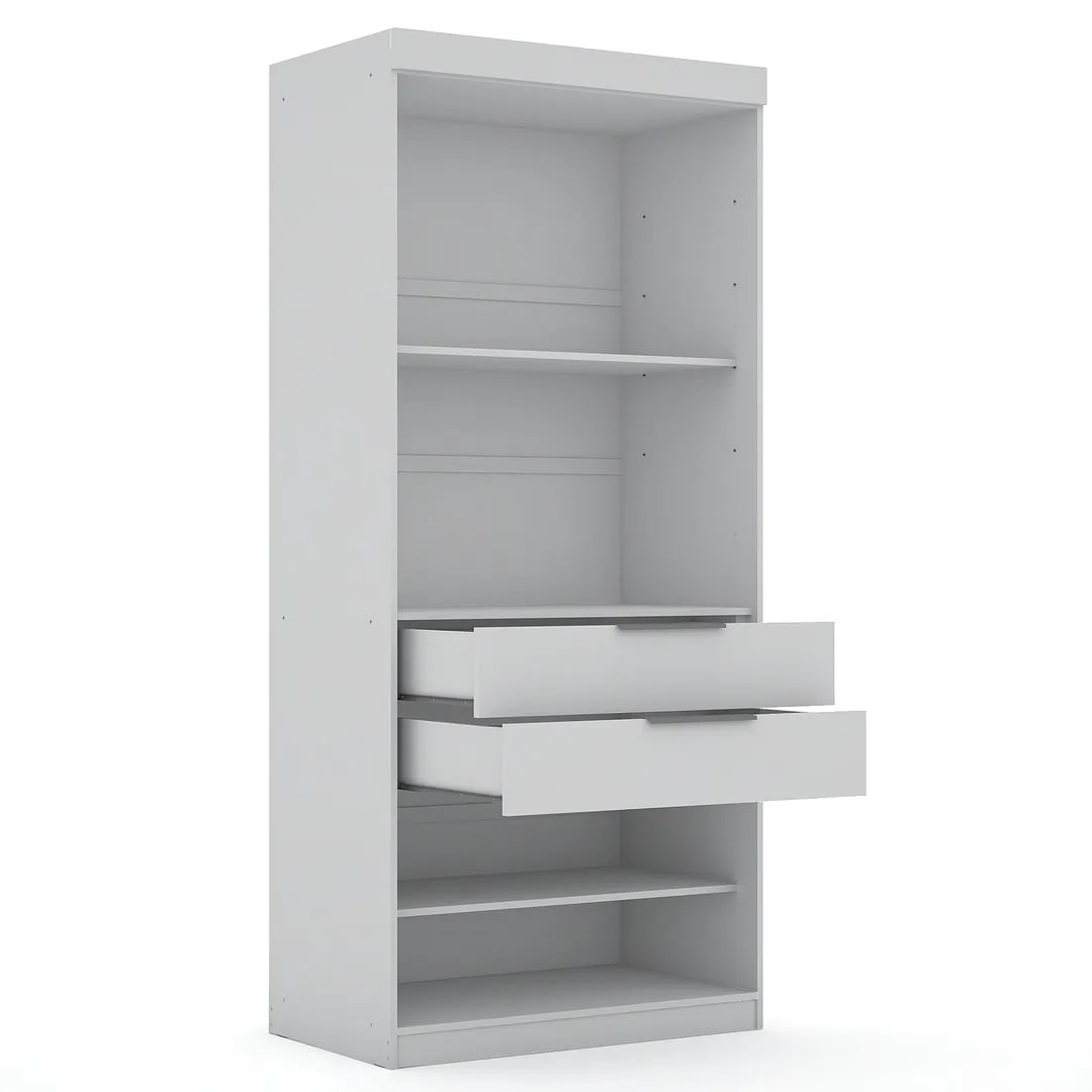 Mulberry 2.0 3 Sectional Wardrobe Closet w/6 Drawers, Set of 3