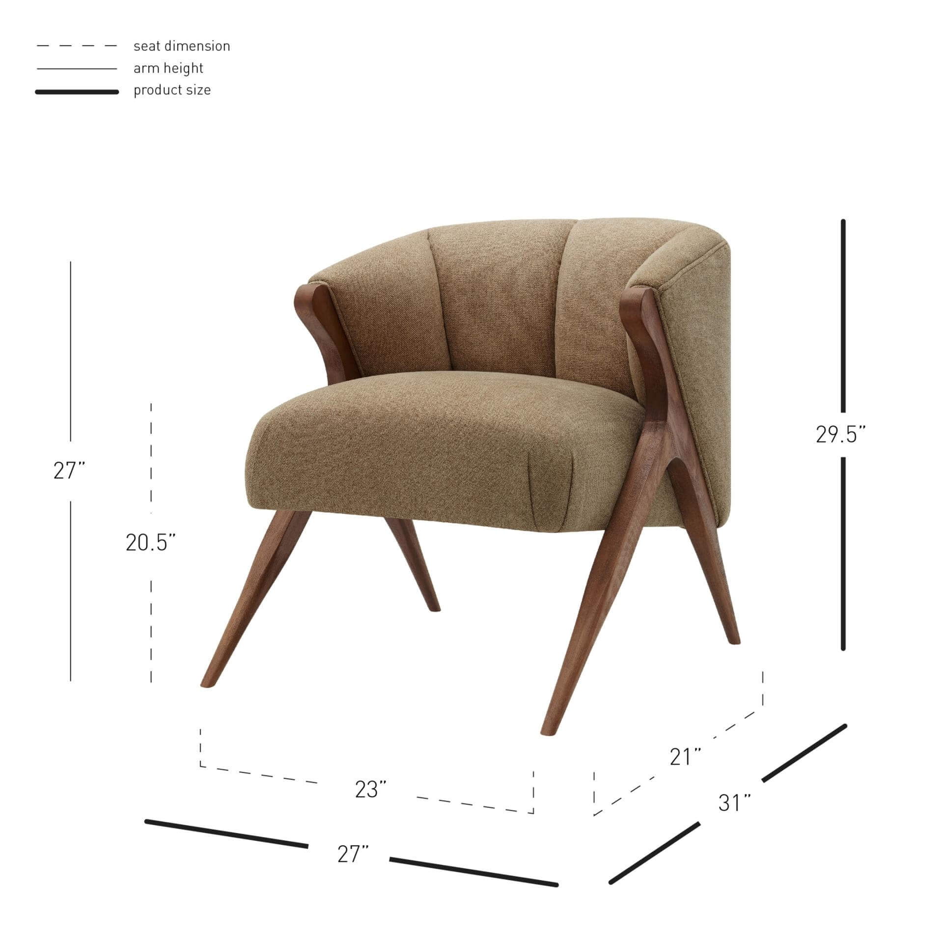 Florence Fabric Accent Chair