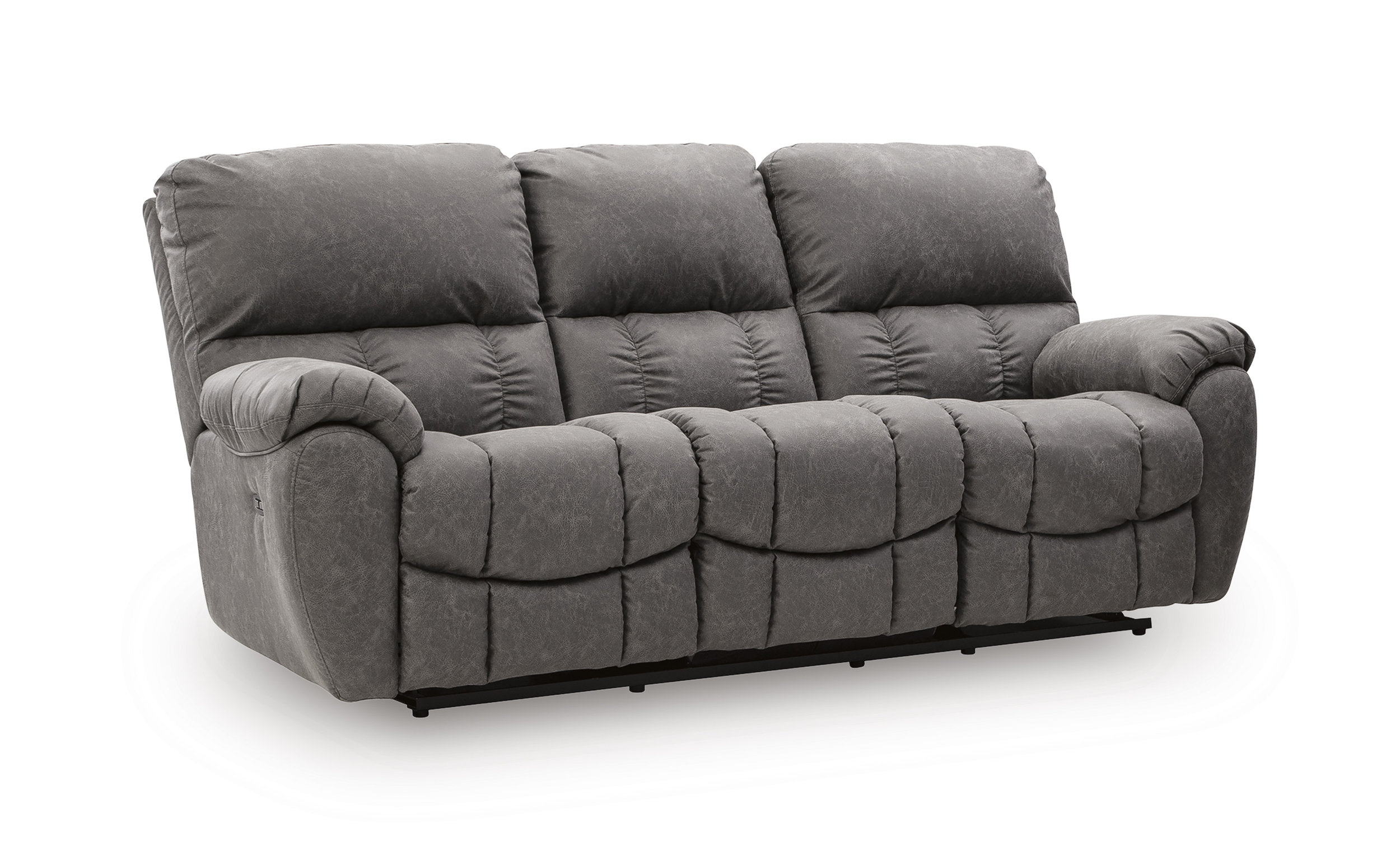 Bakerstein Faux Leather Power Reclining Living Room Set with Adjustable Headrest