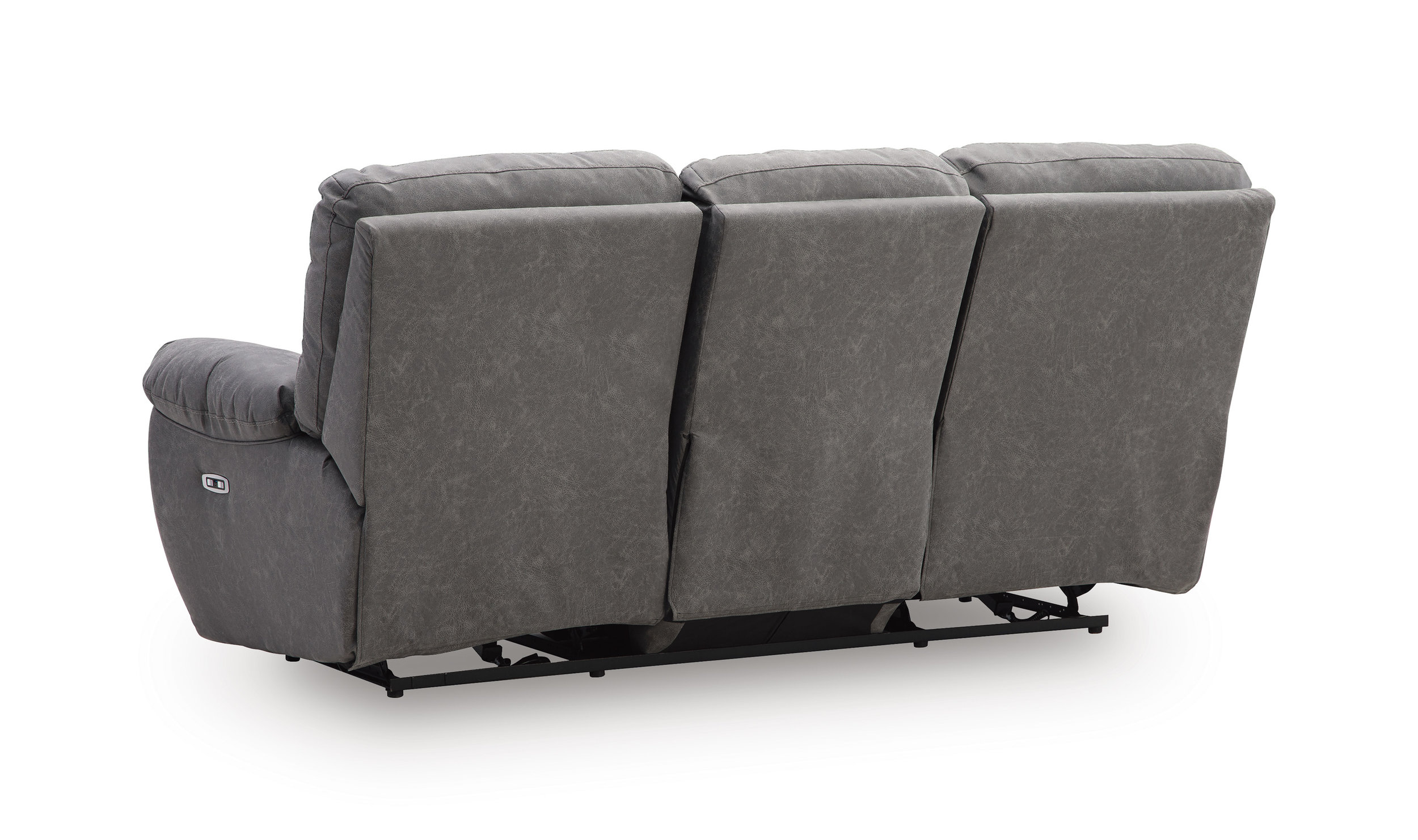Bakerstein Faux Leather Power Reclining Living Room Set with Adjustable Headrest