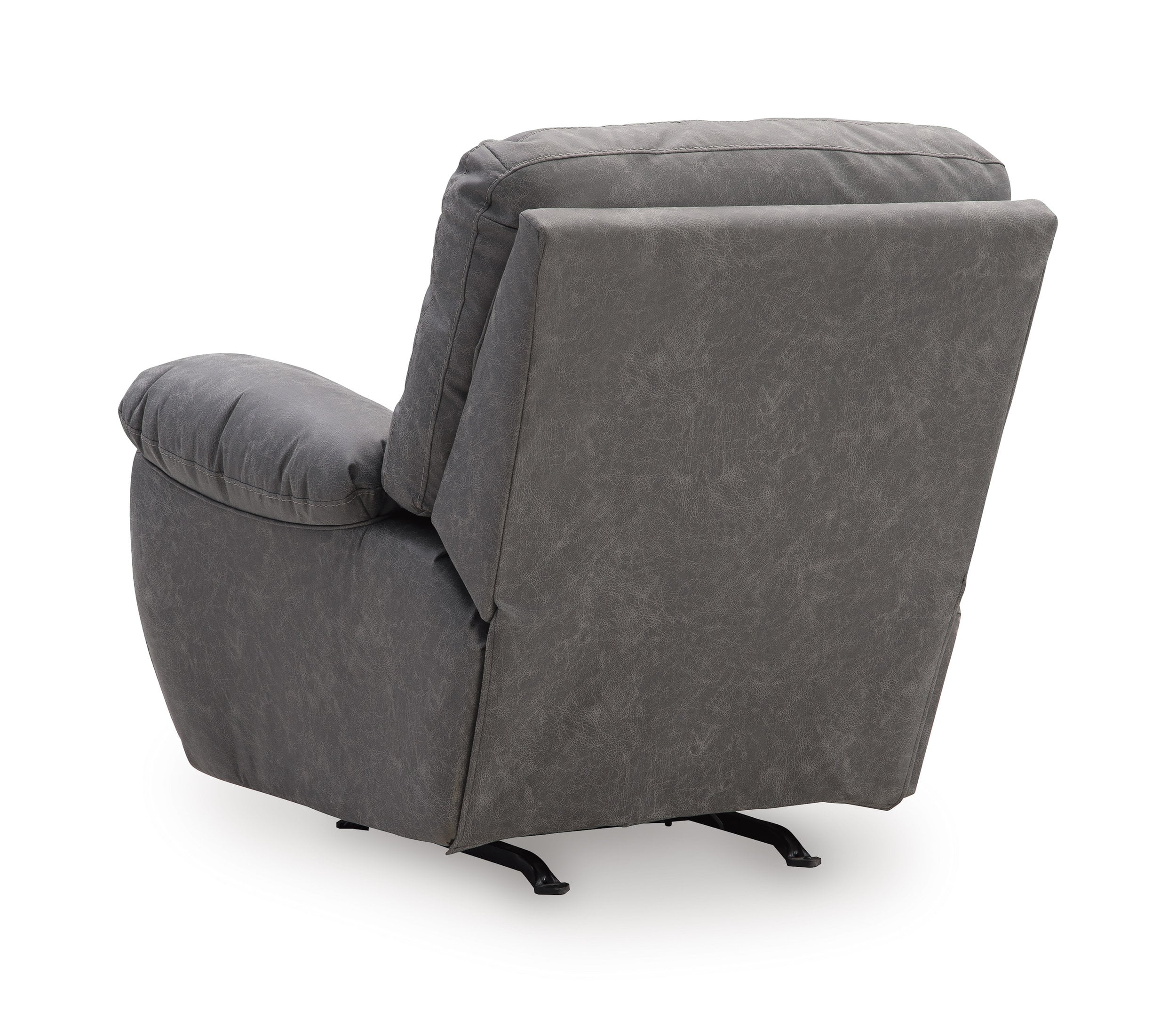 Bakerstein Faux Leather Power Rocker Recliner with Adjustable Headrest